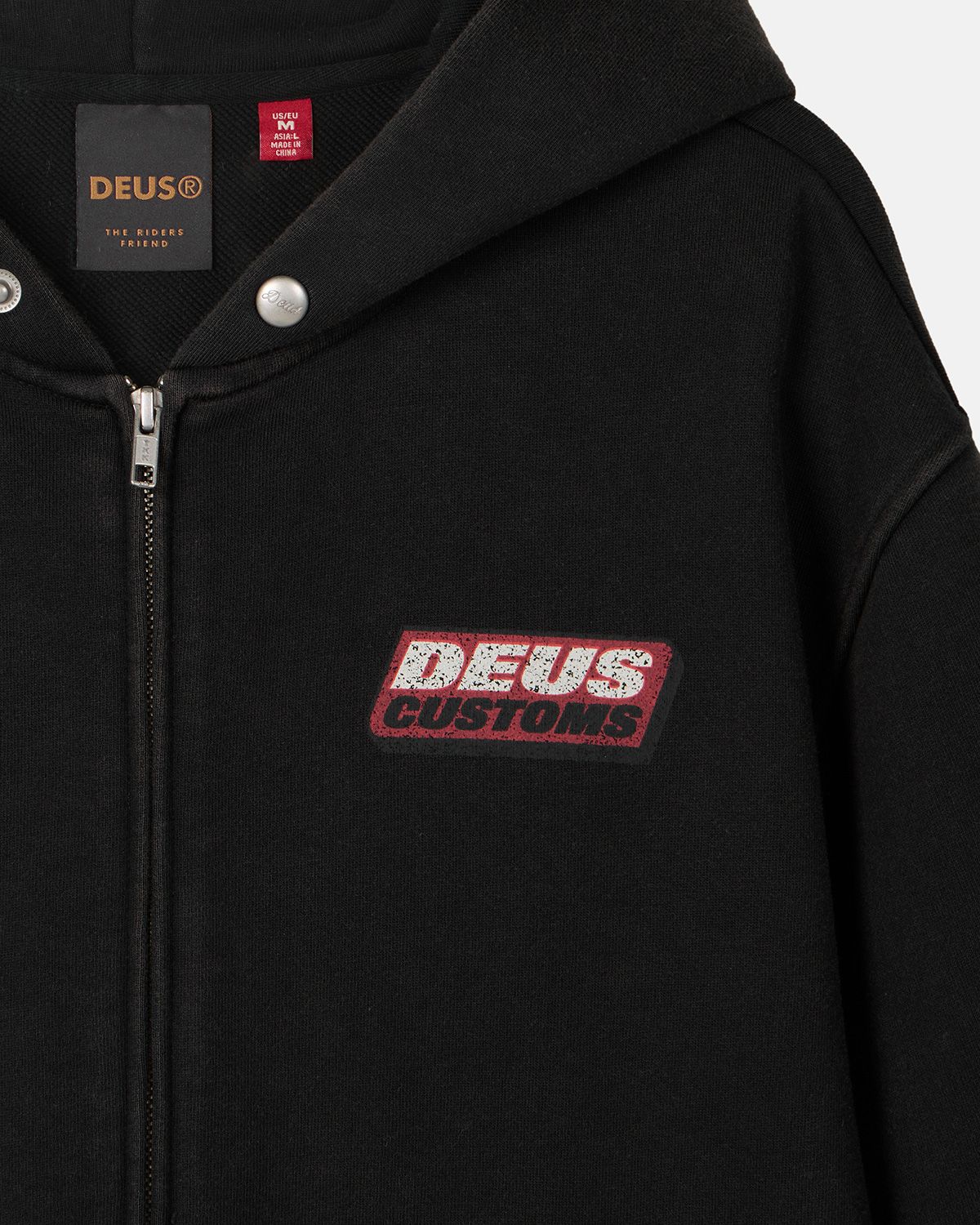 데우스 엑스 마키나(DEUS EX MACHINA) Graphic Zip Hoodie_Black