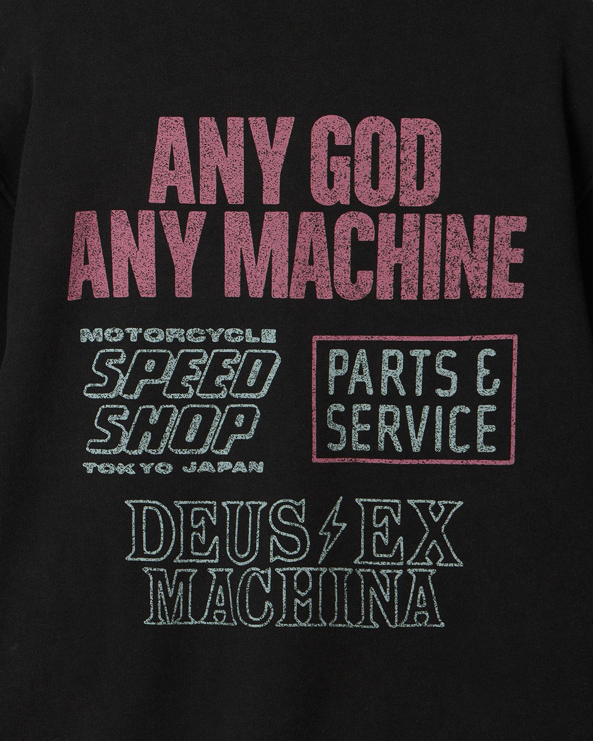 데우스 엑스 마키나(DEUS EX MACHINA) Graphic Zip Hoodie_Black