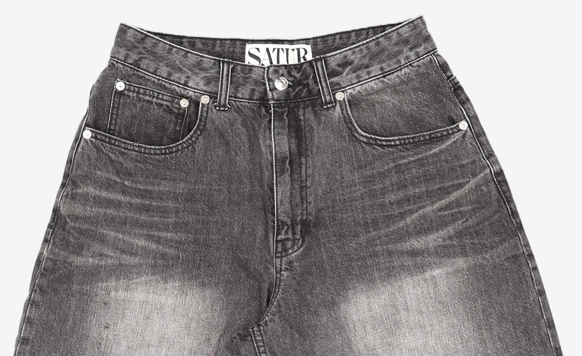 세터(SATUR) 가봉 데님 버뮤다 팬츠 뉴트로 블랙 S