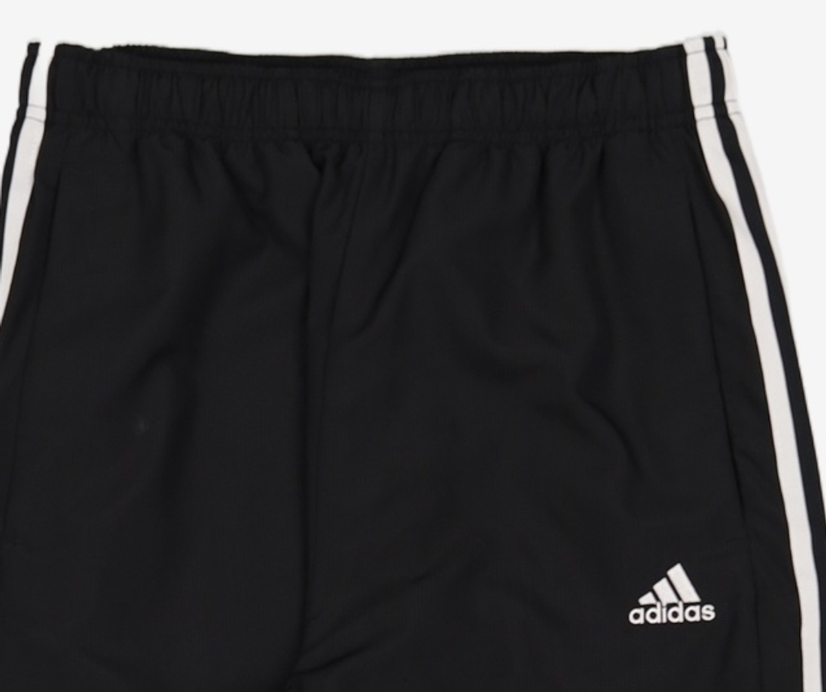아디다스(ADIDAS) 3S 사이드버튼 우븐 트랙팬츠 - 블랙:화이트 / GG3395 M