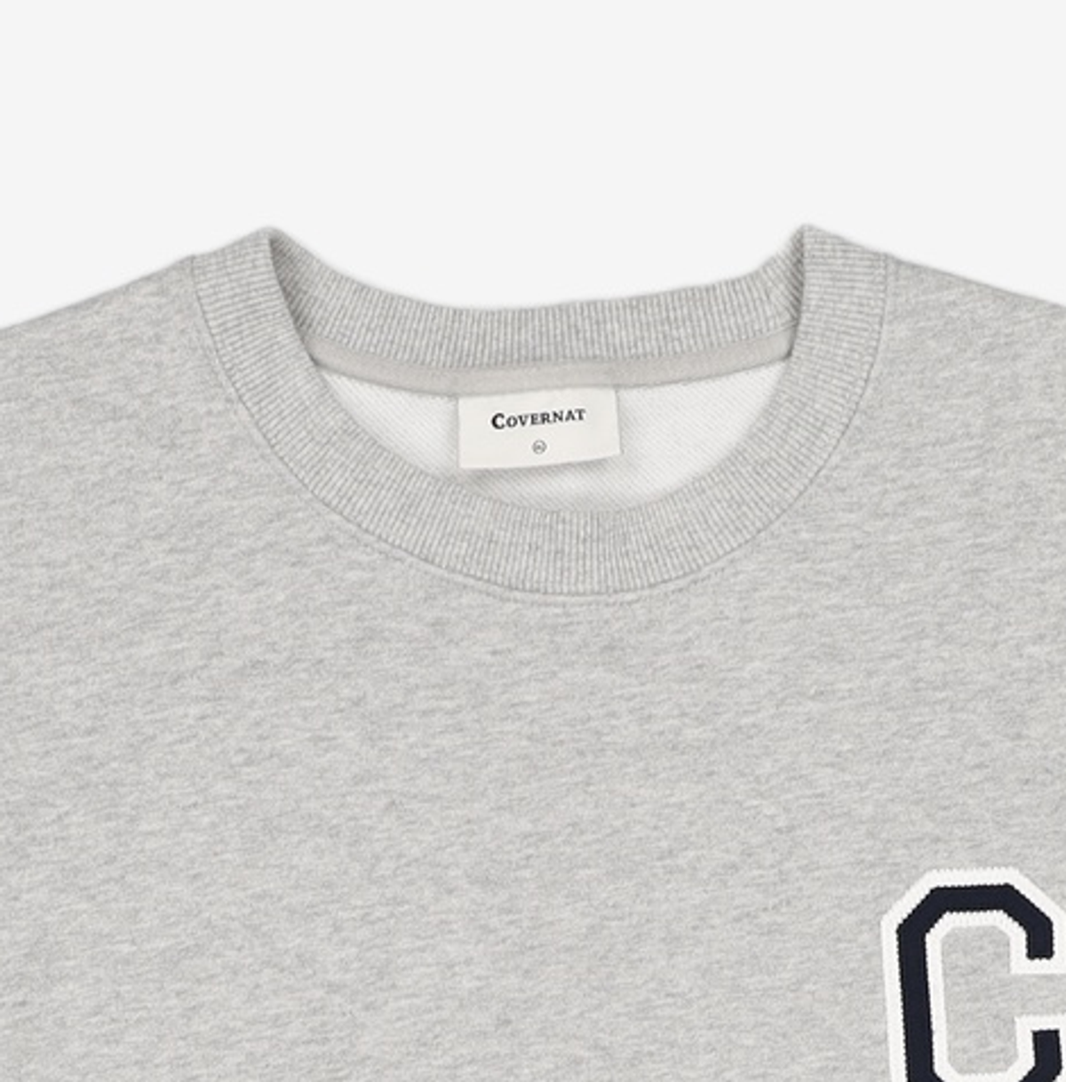 커버낫(COVERNAT) C 로고 맨투맨 Melange Gray XL