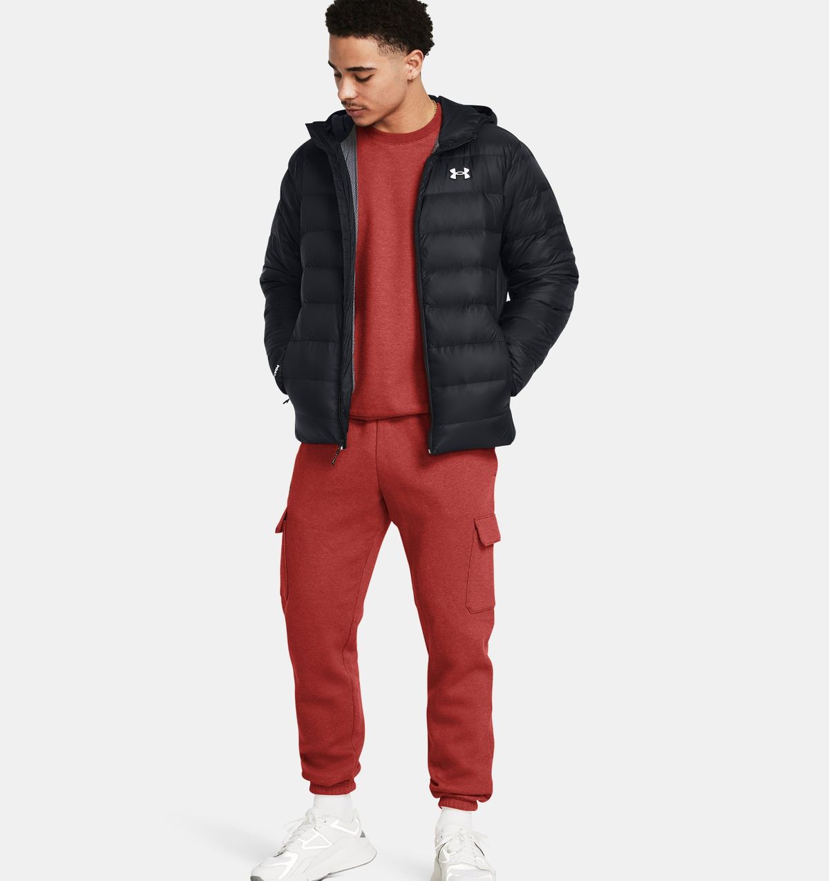 언더아머(UNDERARMOUR) 남성 UA 레전드 다운 후디드 재킷1385837-001