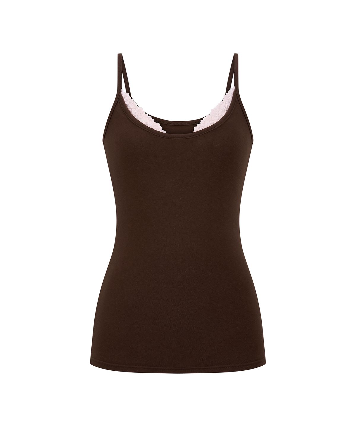 일리오(ILLIO) [빛오 x 일리오] Pink-Brown Lace layered sleeveless