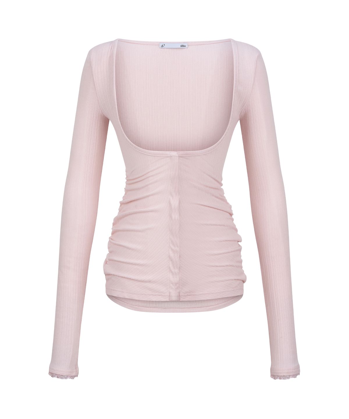 일리오(ILLIO) [빛오 x 일리오] Pink-Brown Sheer lace Cardigan