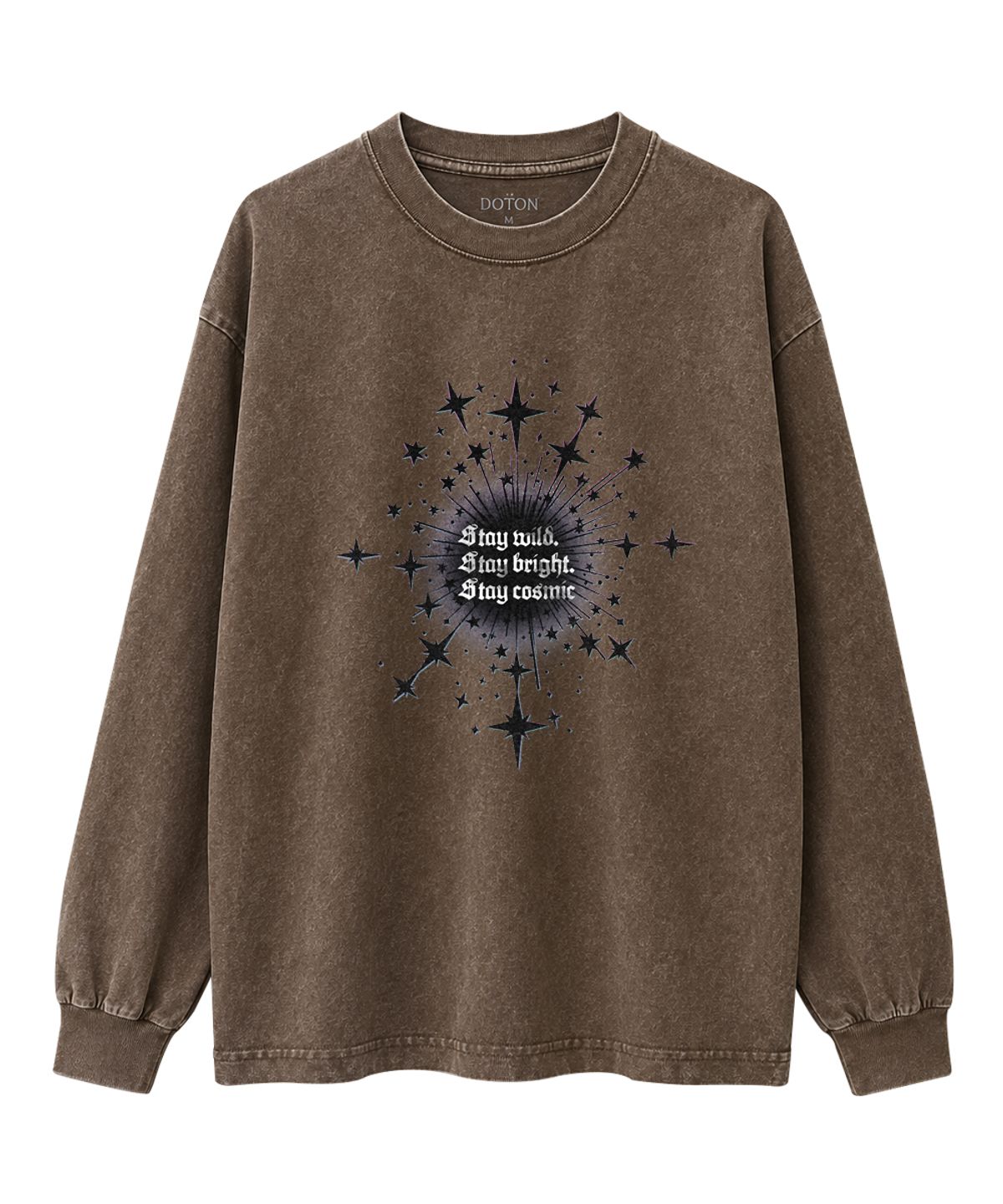 도톤(DOTON) STELLAR BURST ACID LONG SLEEVE (Black)