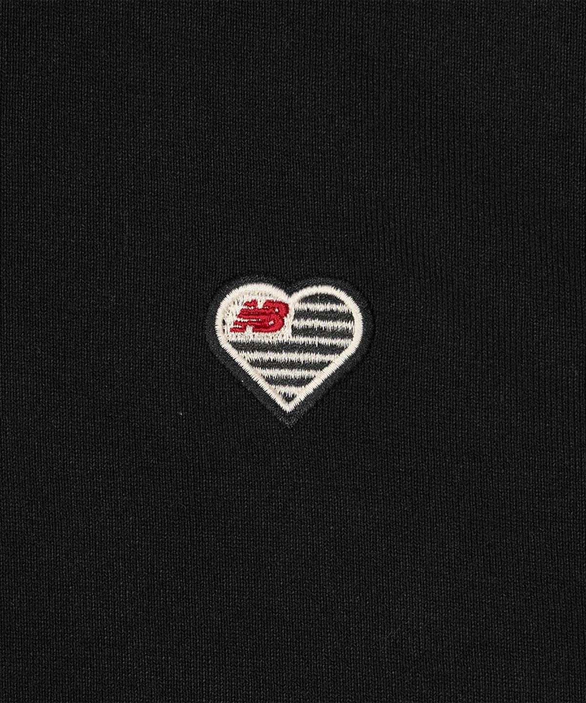 뉴발란스(NEW BALANCE) NBMDG4A013 / MINIMAL HEART COLLECTION 헤리티지 경량 후드집업 (BLACK)