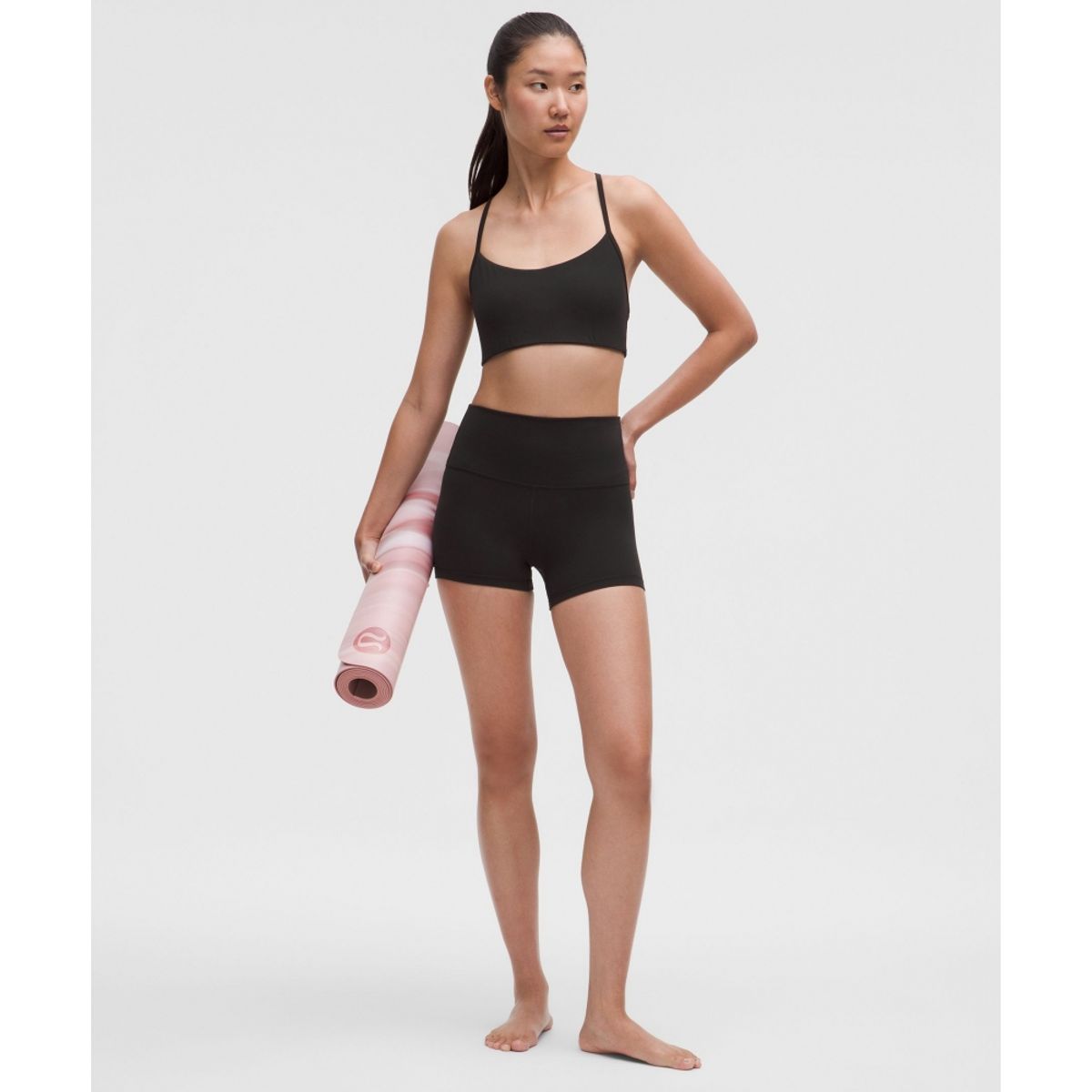 룰루레몬(LULULEMON) 플로우 Y 브라 라이트 서포트, A B컵 *업데이트 디자인  BLK