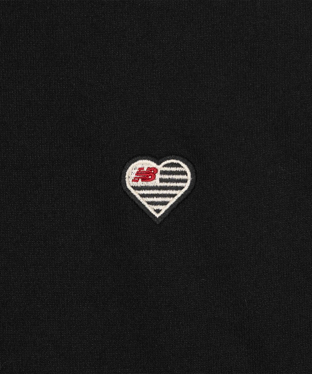 뉴발란스(NEW BALANCE) NBNCG4A013 / MINIMAL HEART COLLECTION 헤리티지 경량 맨투맨 (BLACK)