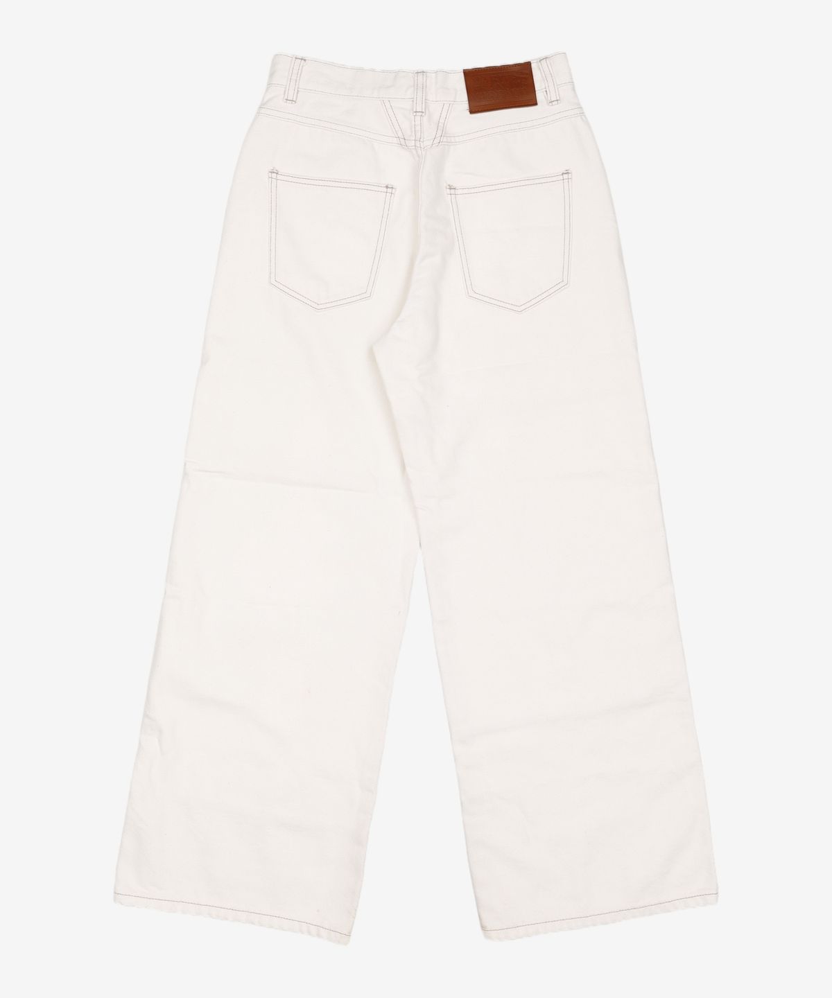 마리떼 프랑소와 저버(MARITHÉ + FRANҪOIS GIRBAUD) W PATCH WORK WIDE DENIM PANTS ecru S