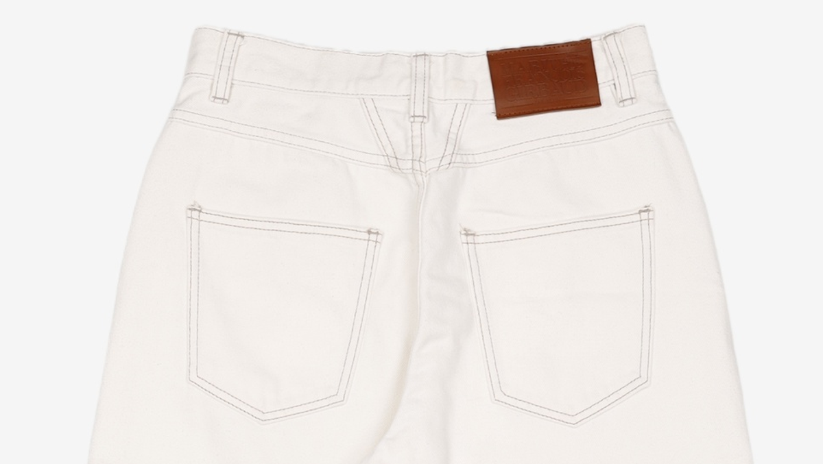 마리떼 프랑소와 저버(MARITHÉ + FRANҪOIS GIRBAUD) W PATCH WORK WIDE DENIM PANTS ecru S