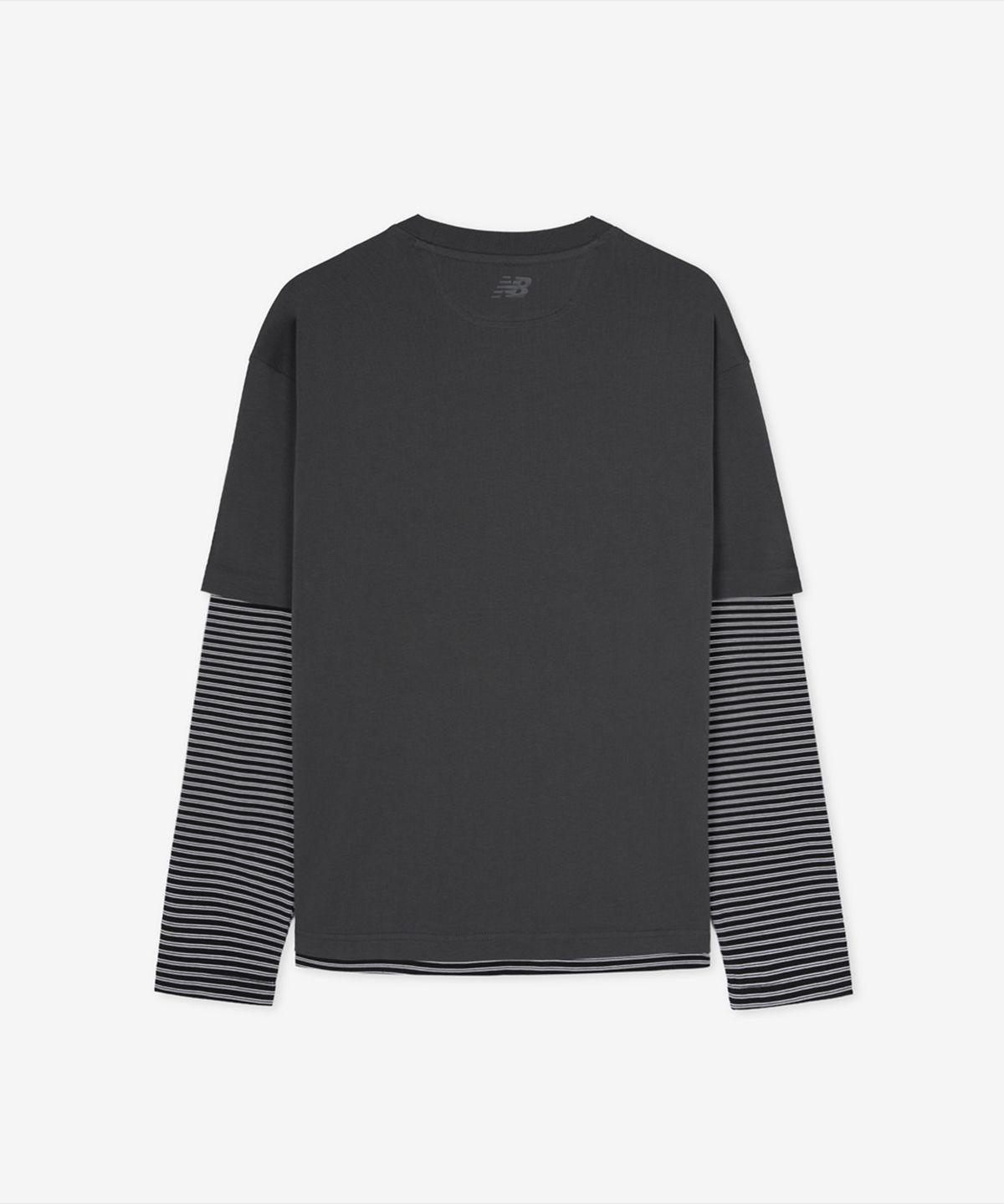 뉴발란스(NEW BALANCE) NBNDG4A013 / MINIMAL HEART COLLECTION 레이어드 긴팔티 (CHARCOAL)