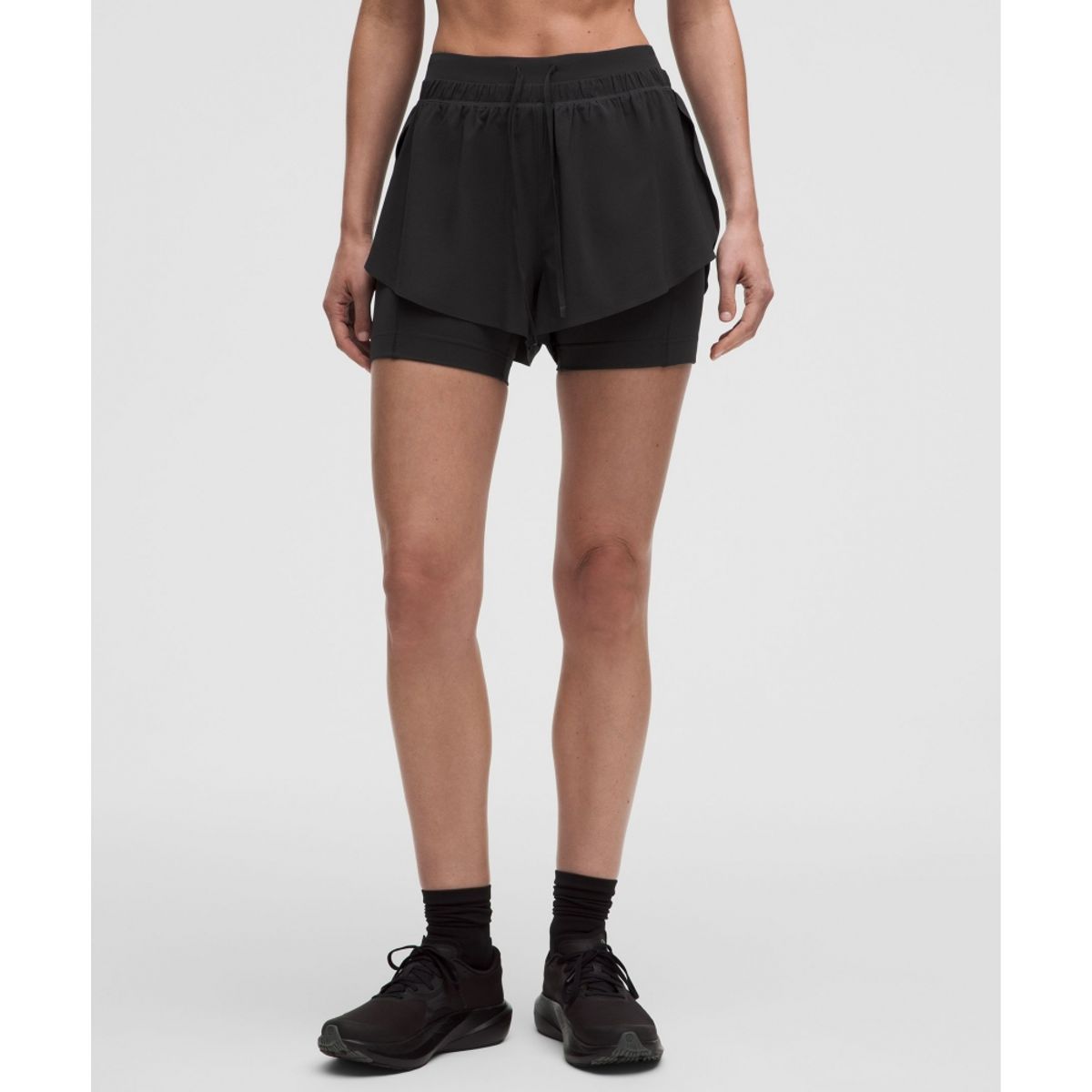 룰루레몬(LULULEMON) 스위프트 스피드 투인원 쇼츠 2.5inch  BLK BLK