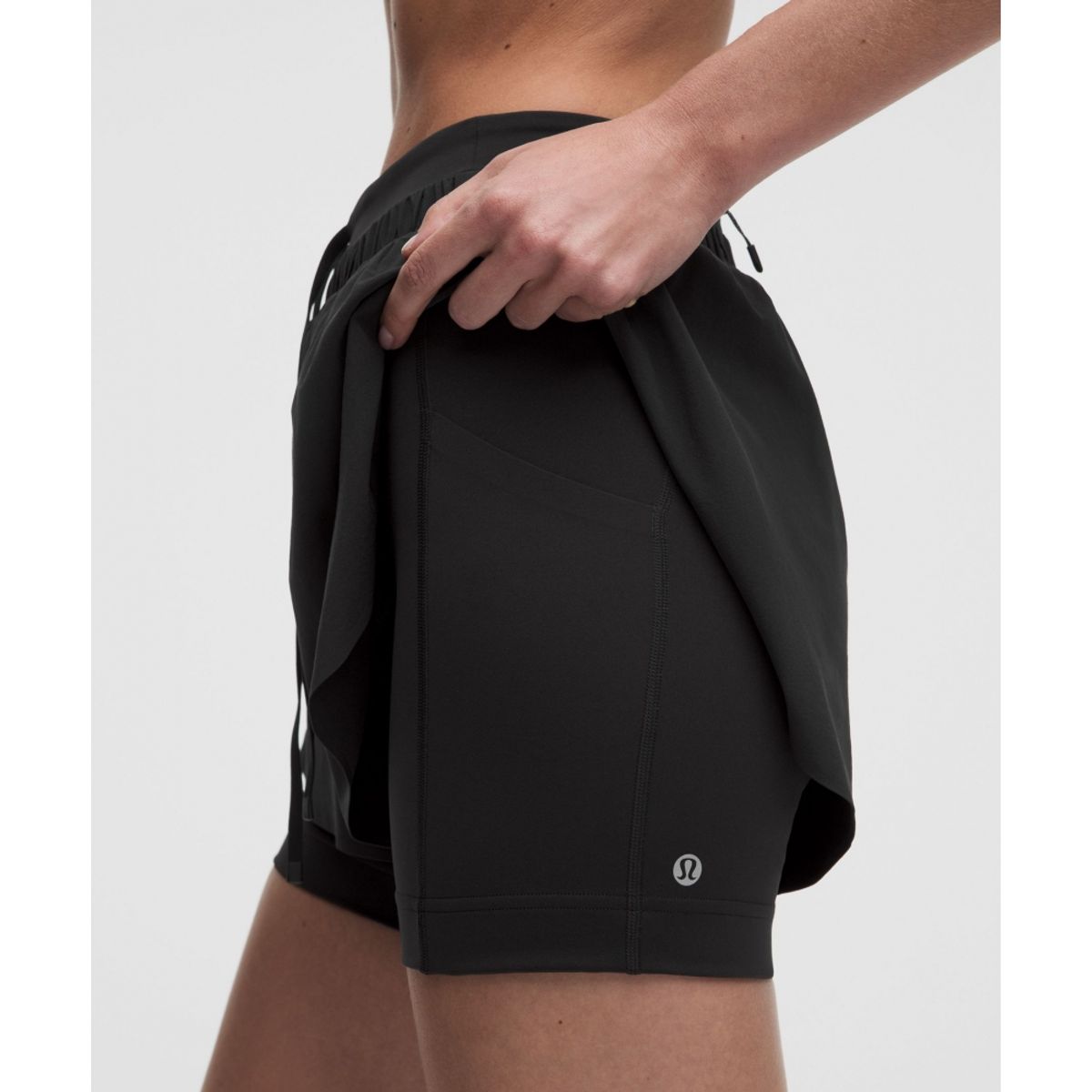 룰루레몬(LULULEMON) 스위프트 스피드 투인원 쇼츠 2.5inch  BLK BLK