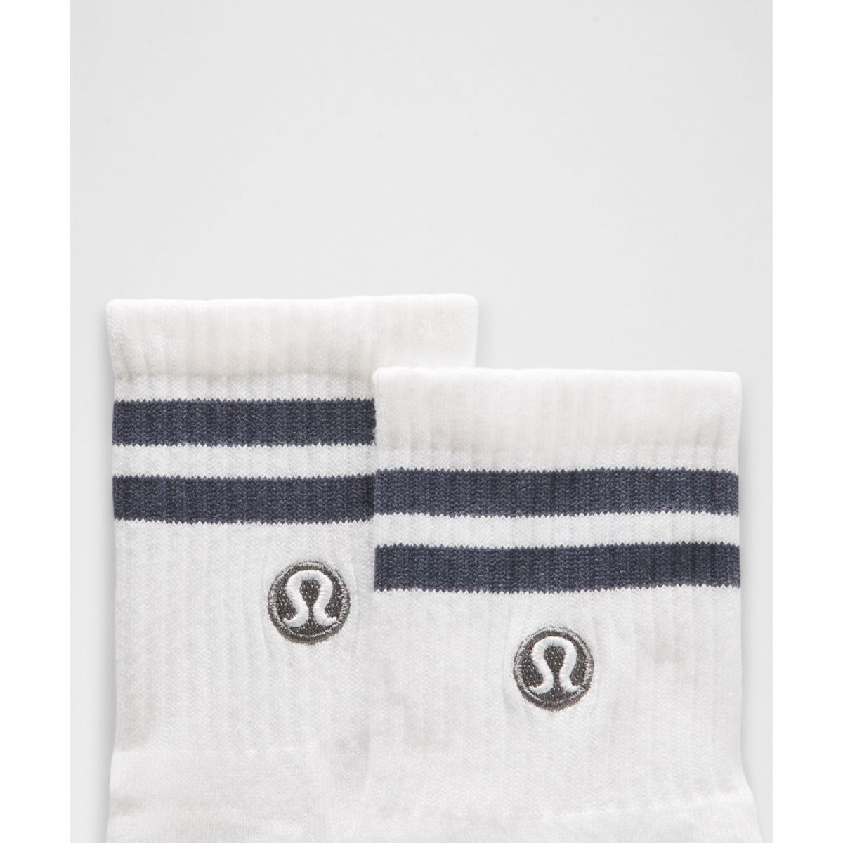 룰루레몬(LULULEMON) 유니섹스 데일리 에센셜 쿼터 삭스 *스트라이프  WHT DDND