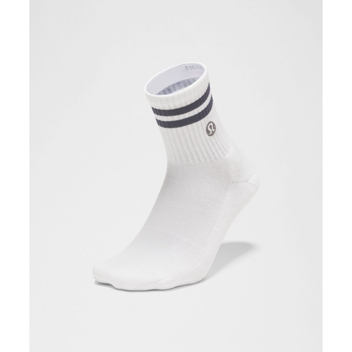 룰루레몬(LULULEMON) 유니섹스 데일리 에센셜 쿼터 삭스 *스트라이프  WHT DDND