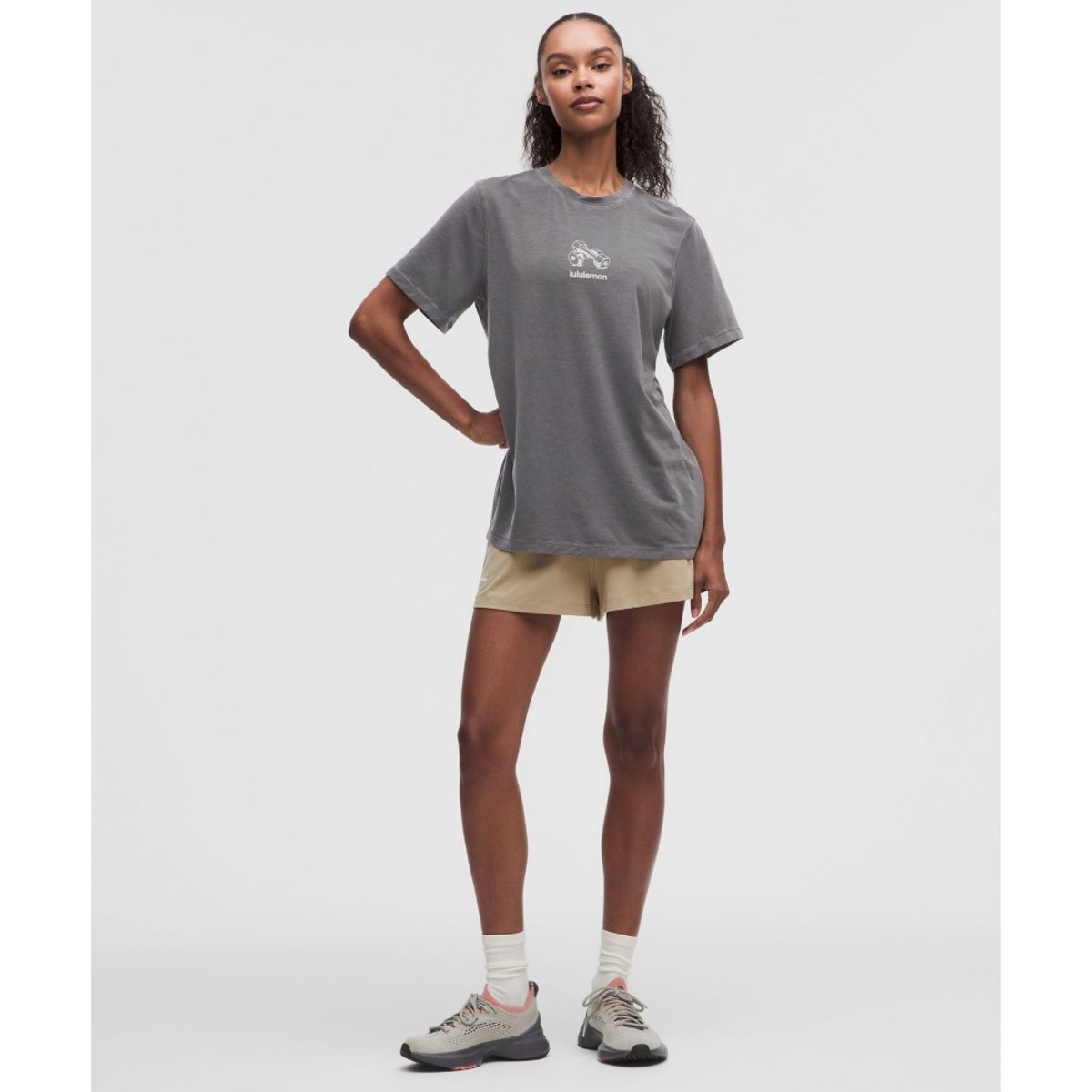 룰루레몬(LULULEMON) 이지셋 릴랙스 핏 숏슬리브 셔츠 *스트롱거  DWGG