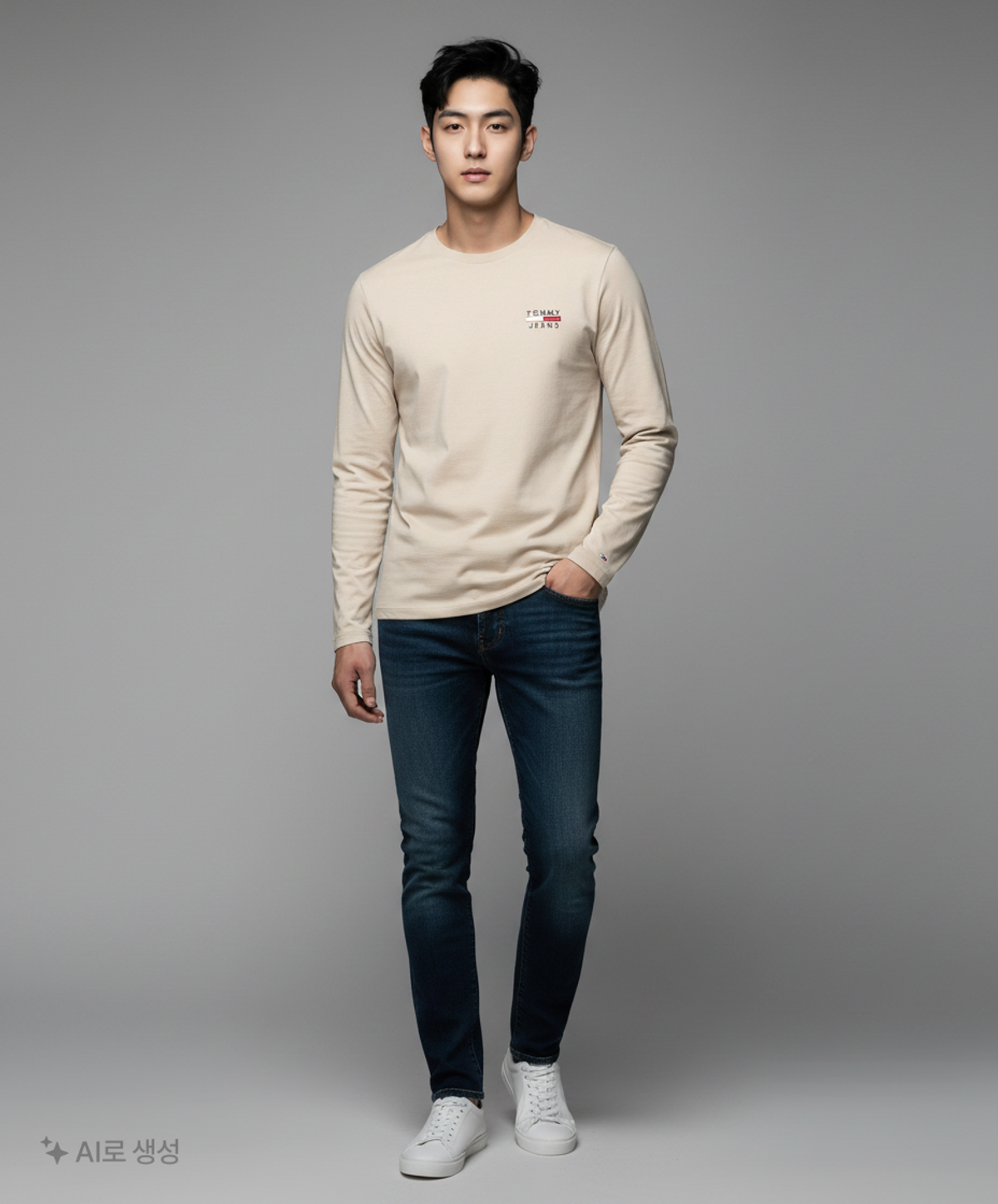 타미진스(TOMMY JEANS) 긴소매 티셔츠 L