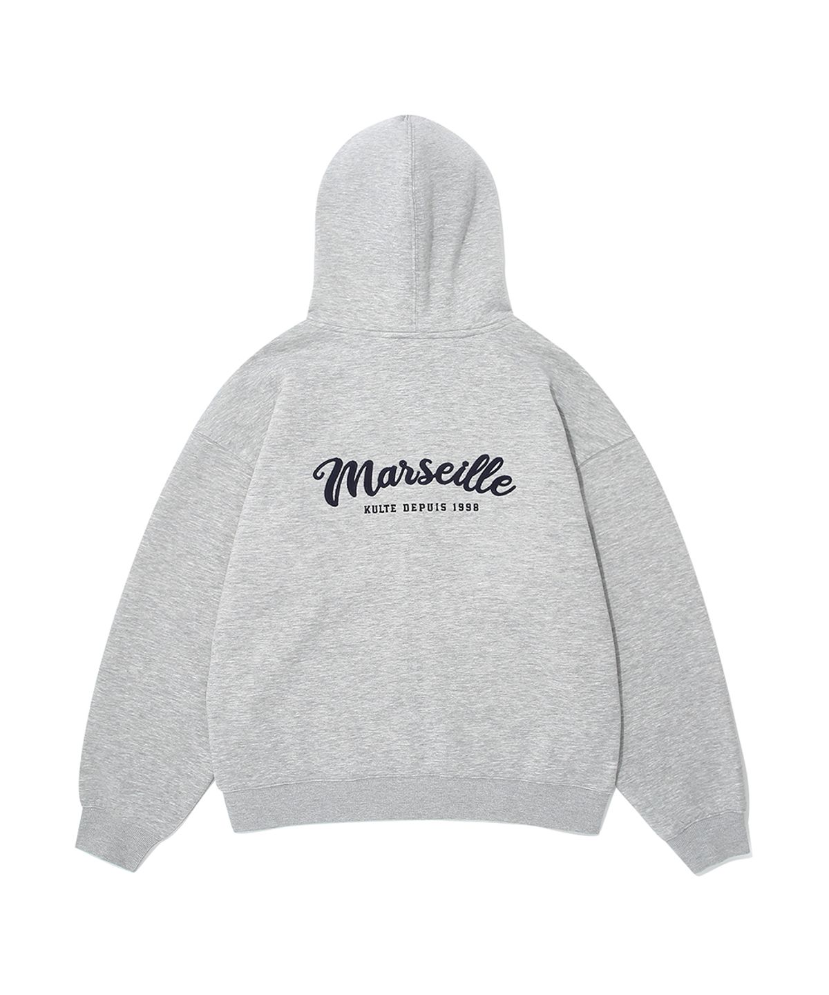 쿨트(KULTE) MARSEILLE EMB HOOD ZIP-UP_M.GREY