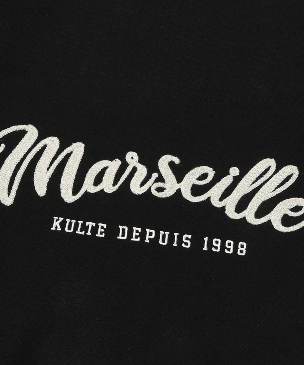 쿨트(KULTE) MARSEILLE EMB HOOD ZIP-UP_BLACK