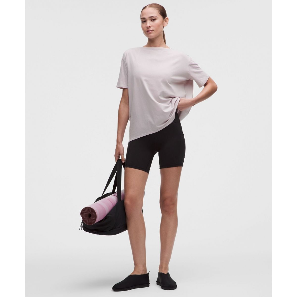 룰루레몬(LULULEMON) 백 인 액션 코튼 티셔츠  ICYT