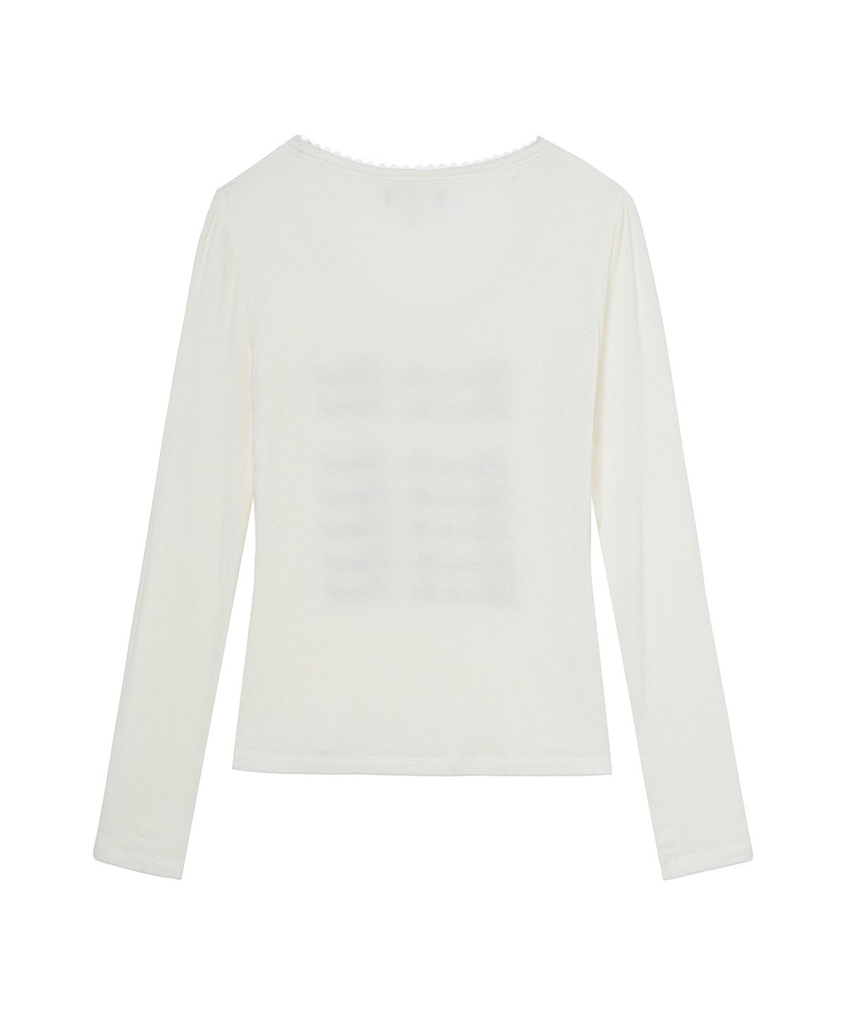 다이닛(DEINET) LOVE IS THE LACE LONG SLEEVE IN WHITE