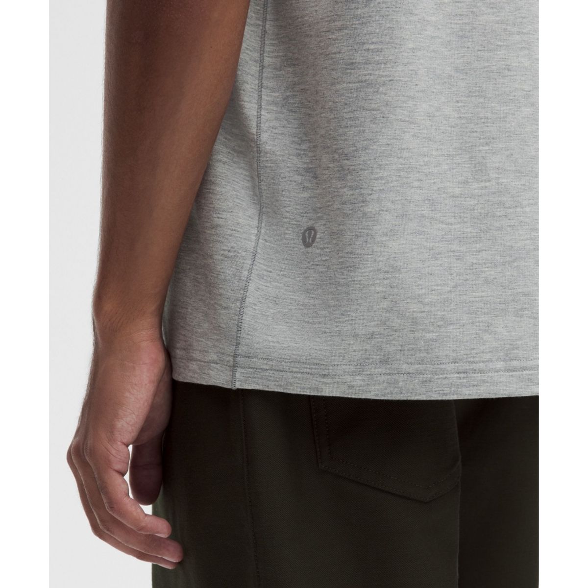 룰루레몬(LULULEMON) 에브리데이 코튼 블렌드 릴랙스드 티셔츠 *헤더드  HCMG