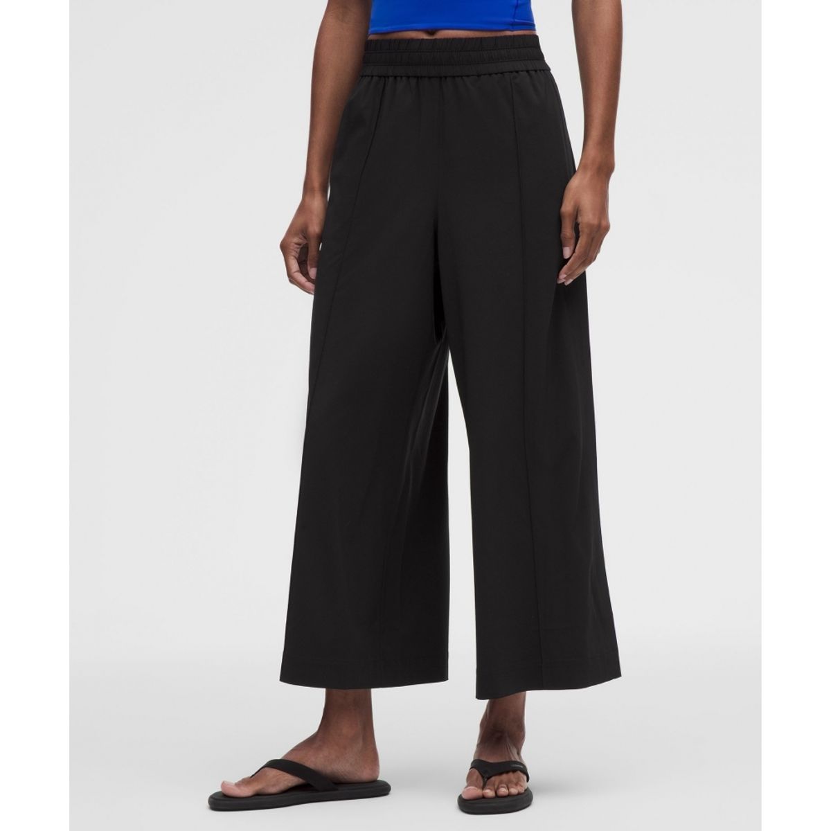 룰루레몬(LULULEMON) 브리즐리 미드라이즈 크롭 팬츠  BLK