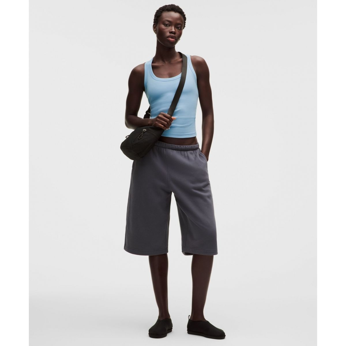 룰루레몬(LULULEMON) 리틀 리브드 스쿱넥 탱크탑  DEAM