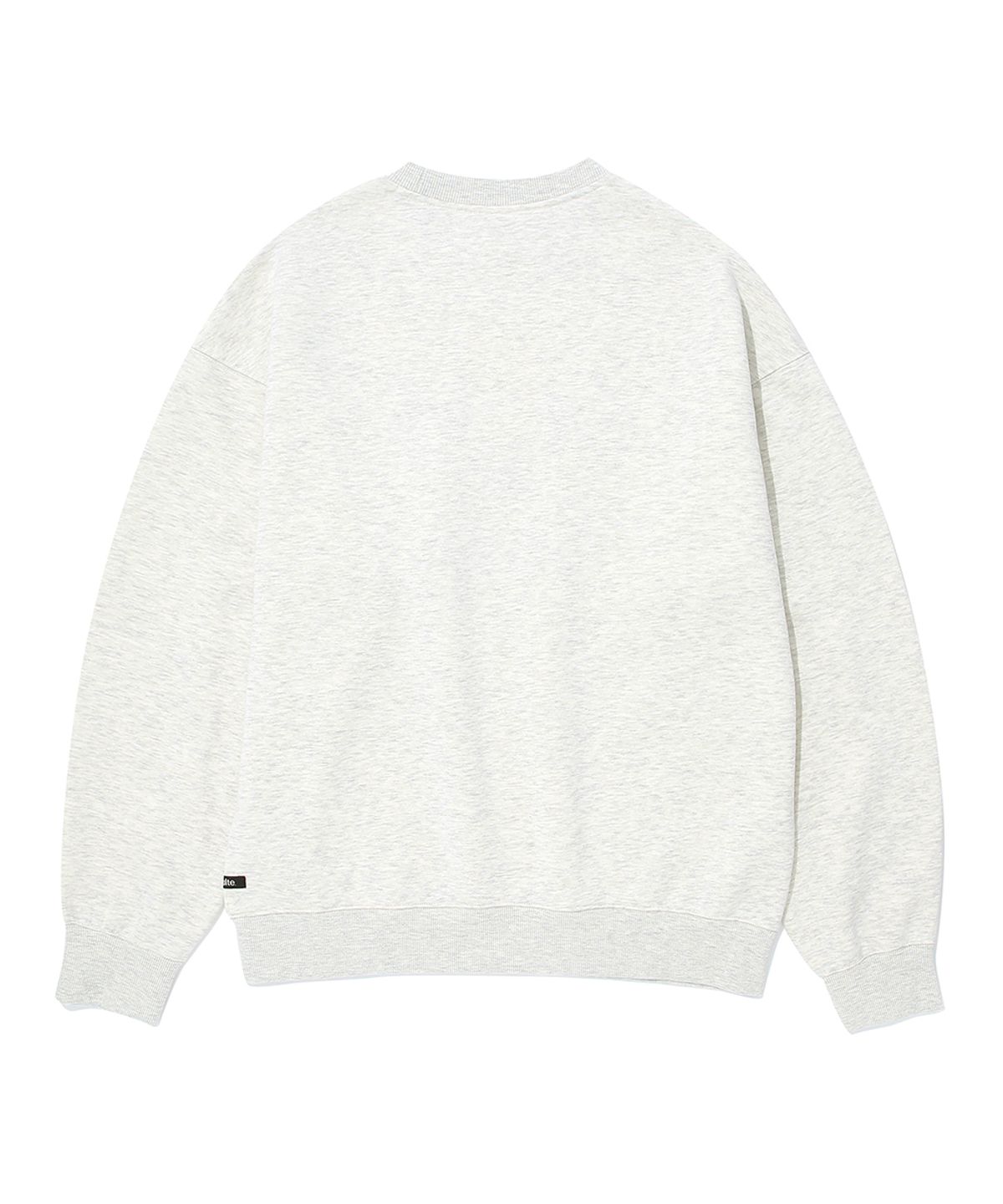 쿨트(KULTE) LETTERING CHAIN EMB CREWNECK_O.B.MELANGE