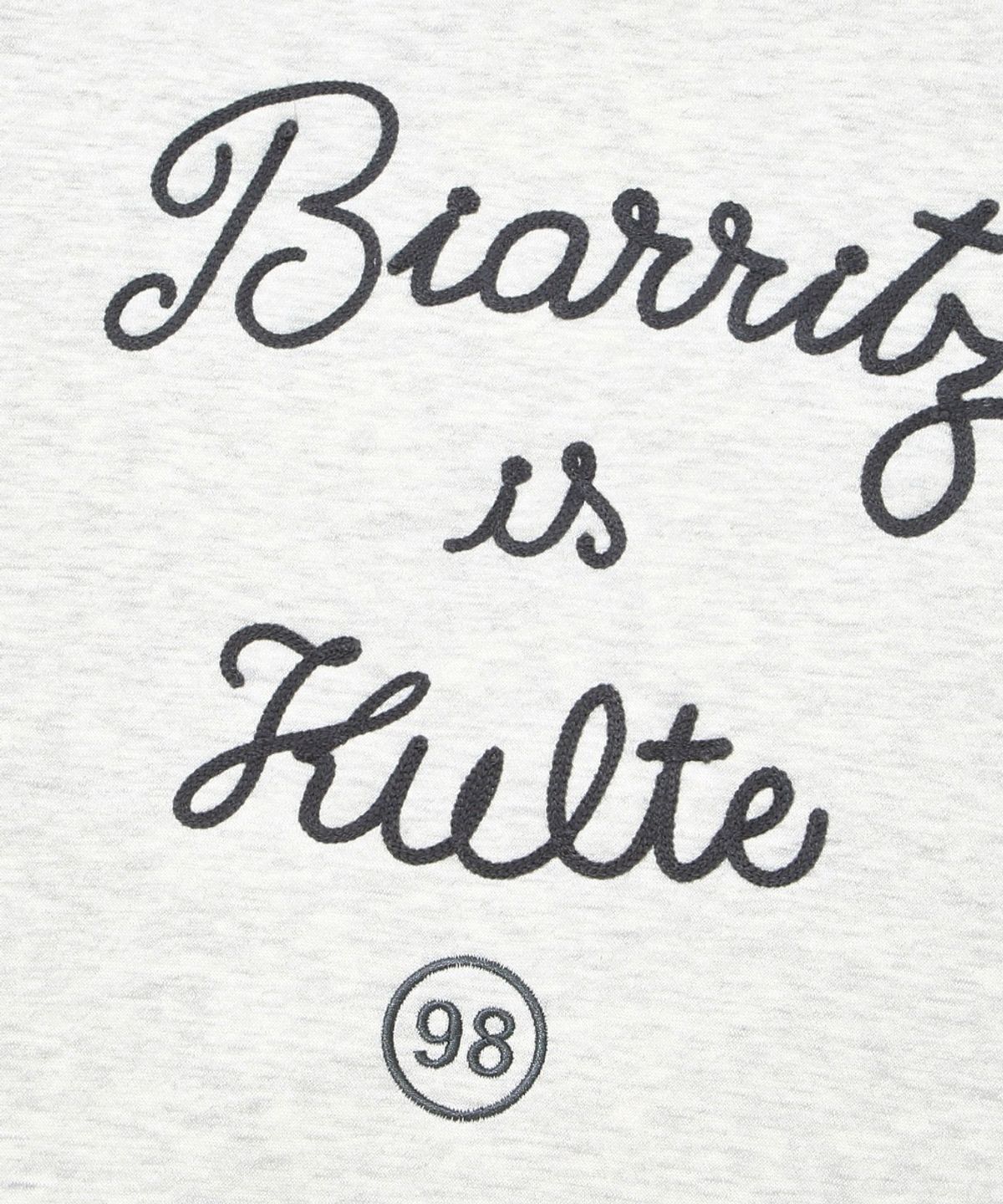 쿨트(KULTE) LETTERING CHAIN EMB CREWNECK_O.B.MELANGE
