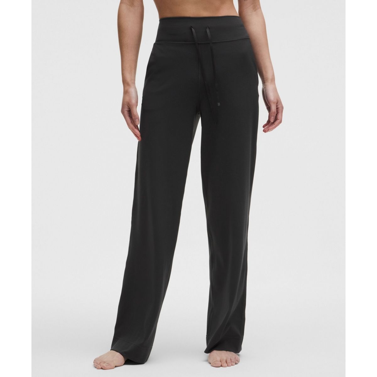 룰루레몬(LULULEMON) 그루브 하이라이즈 와이드 레그 팬츠 *아시아 핏  BLK