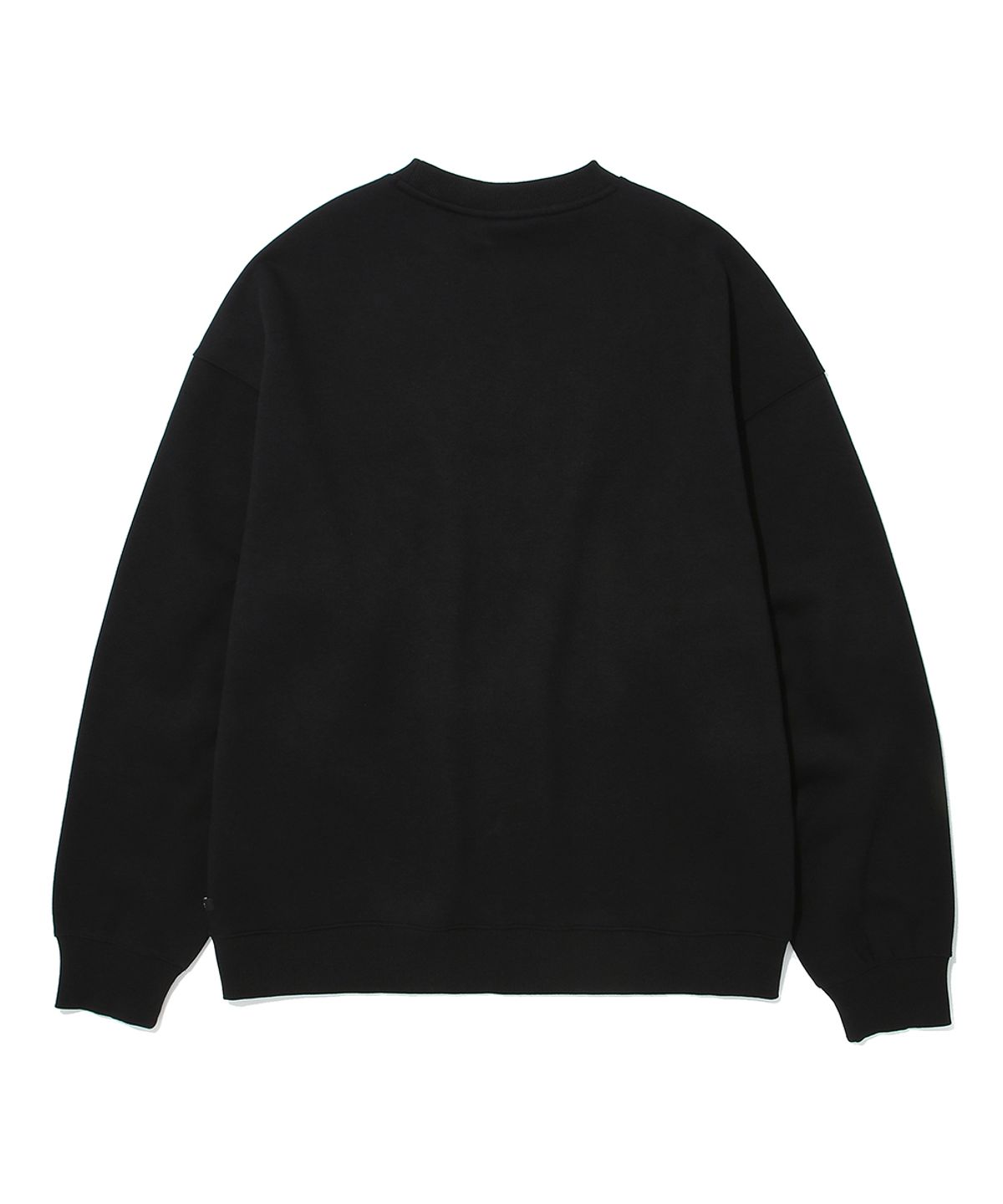 쿨트(KULTE) LETTERING CHAIN EMB CREWNECK_BLACK