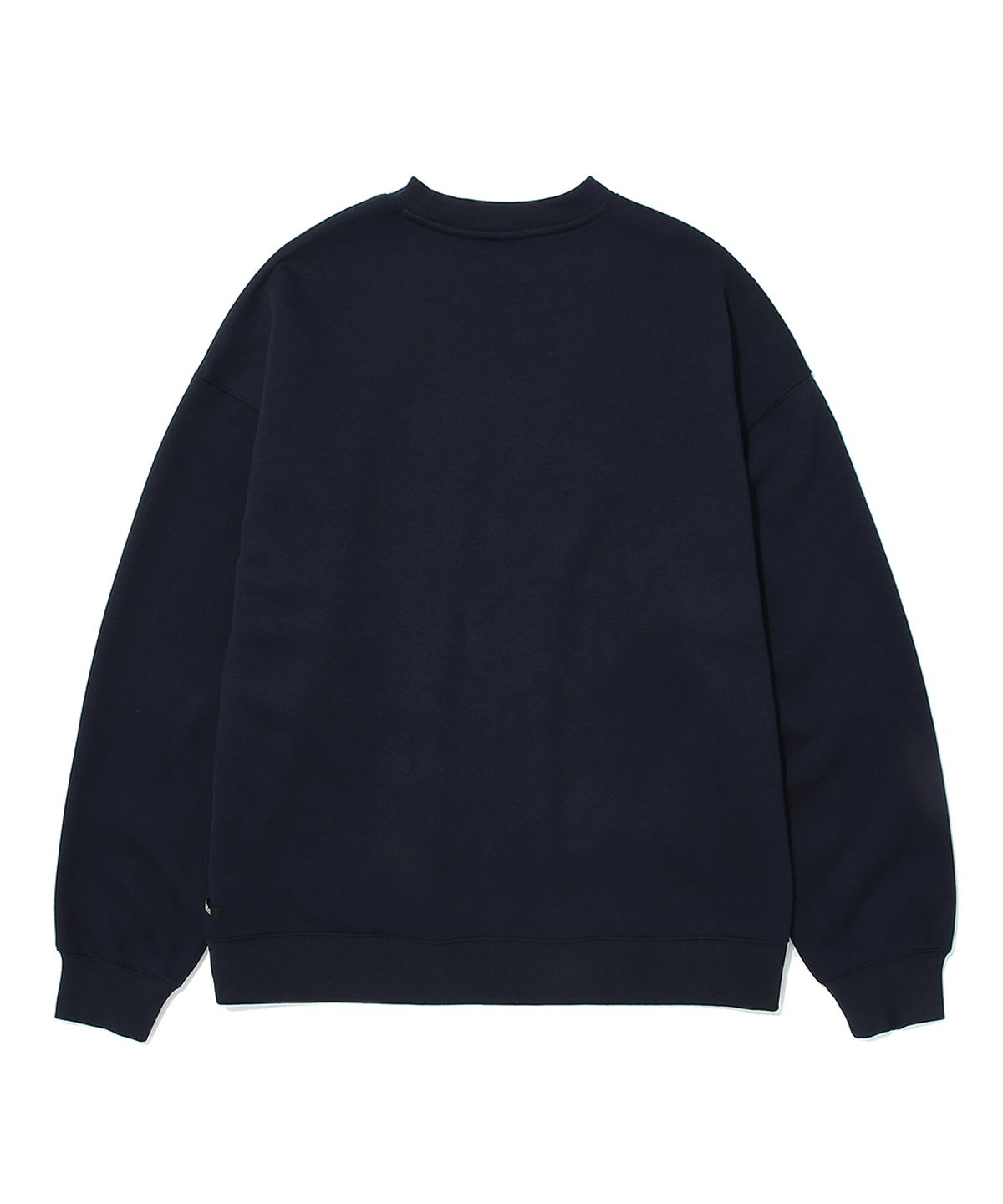 쿨트(KULTE) FLOCKING LETTERING CREWNECK_NAVY