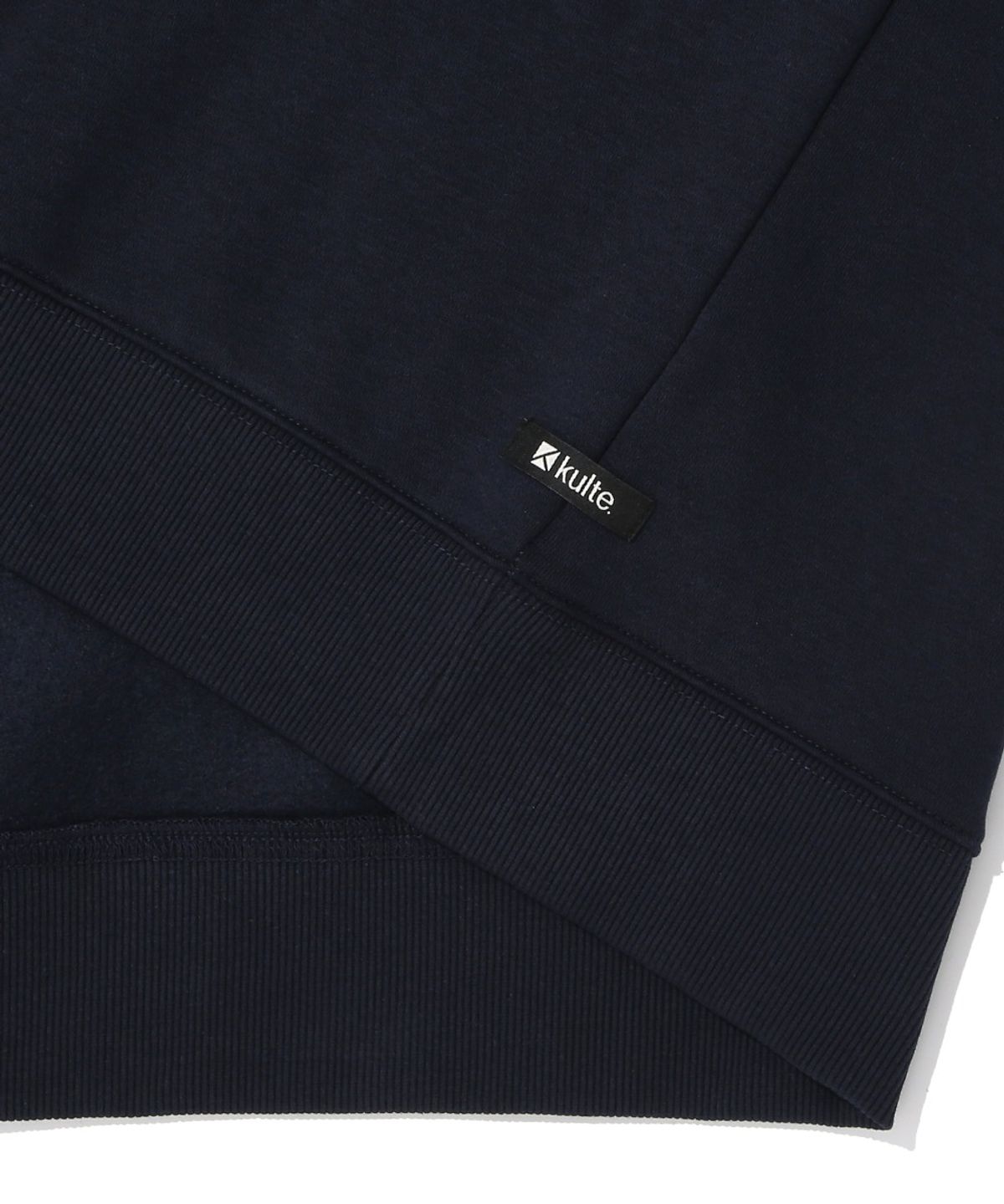쿨트(KULTE) FLOCKING LETTERING CREWNECK_NAVY
