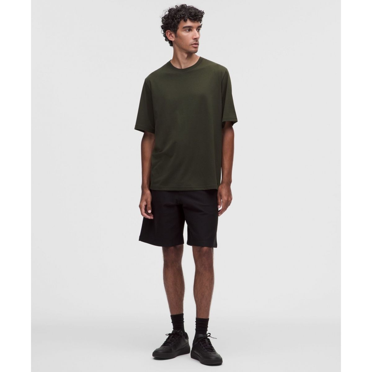 룰루레몬(LULULEMON) 에브리데이 코튼 블렌드 릴랙스드 티셔츠 *헤더드  DPFT
