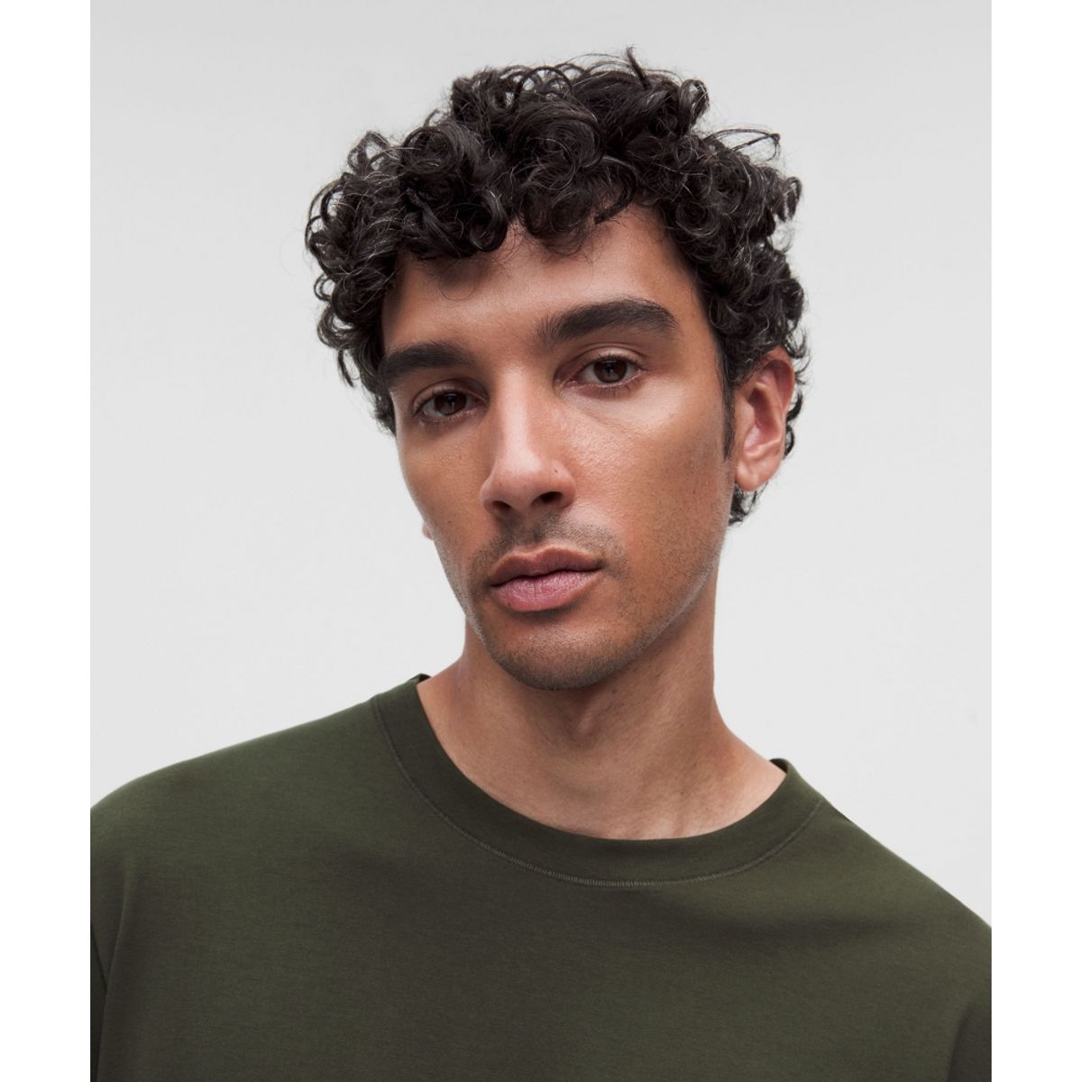 룰루레몬(LULULEMON) 에브리데이 코튼 블렌드 릴랙스드 티셔츠 *헤더드  DPFT
