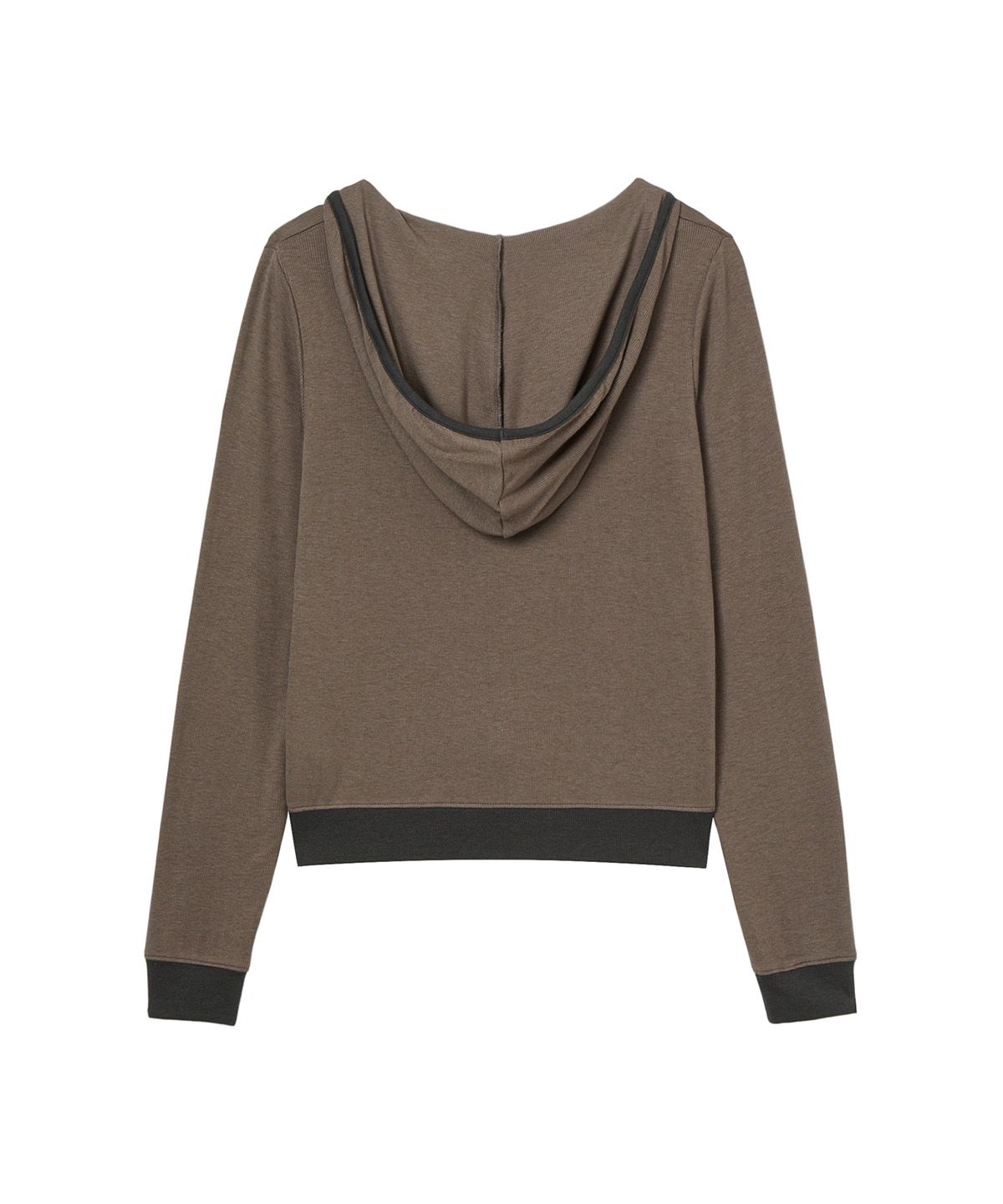 다이닛(DEINET) V-NECK HOODIE IN KHAKI