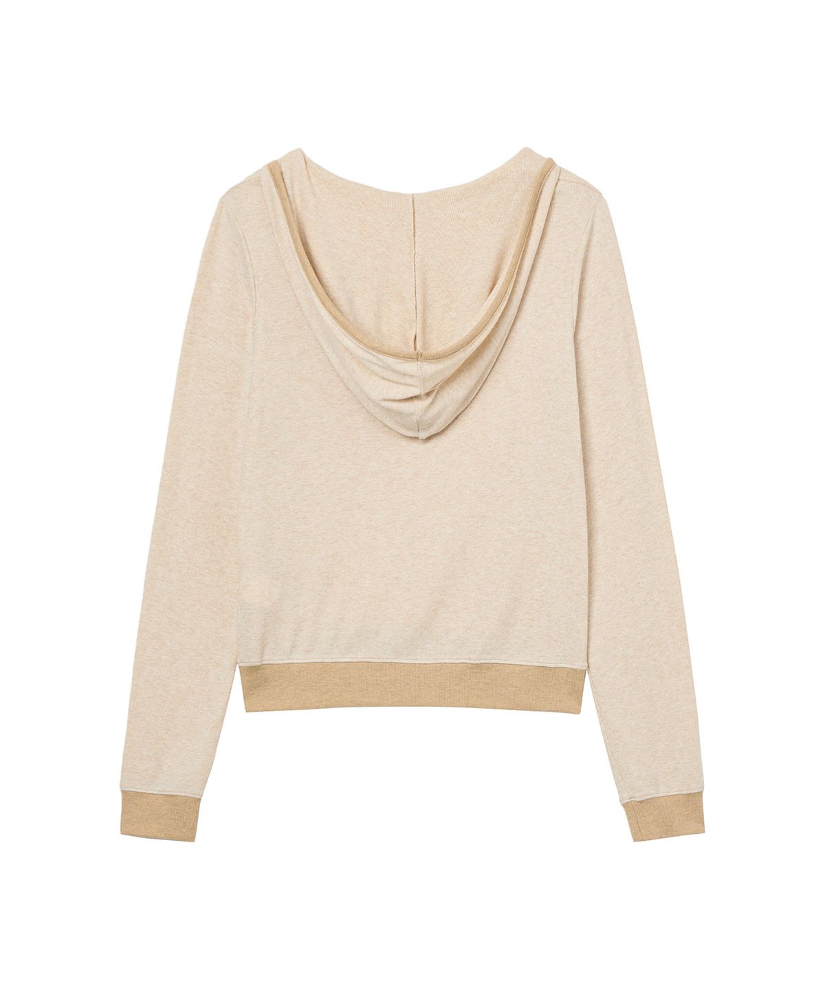 다이닛(DEINET) V-NECK HOODIE IN BEIGE
