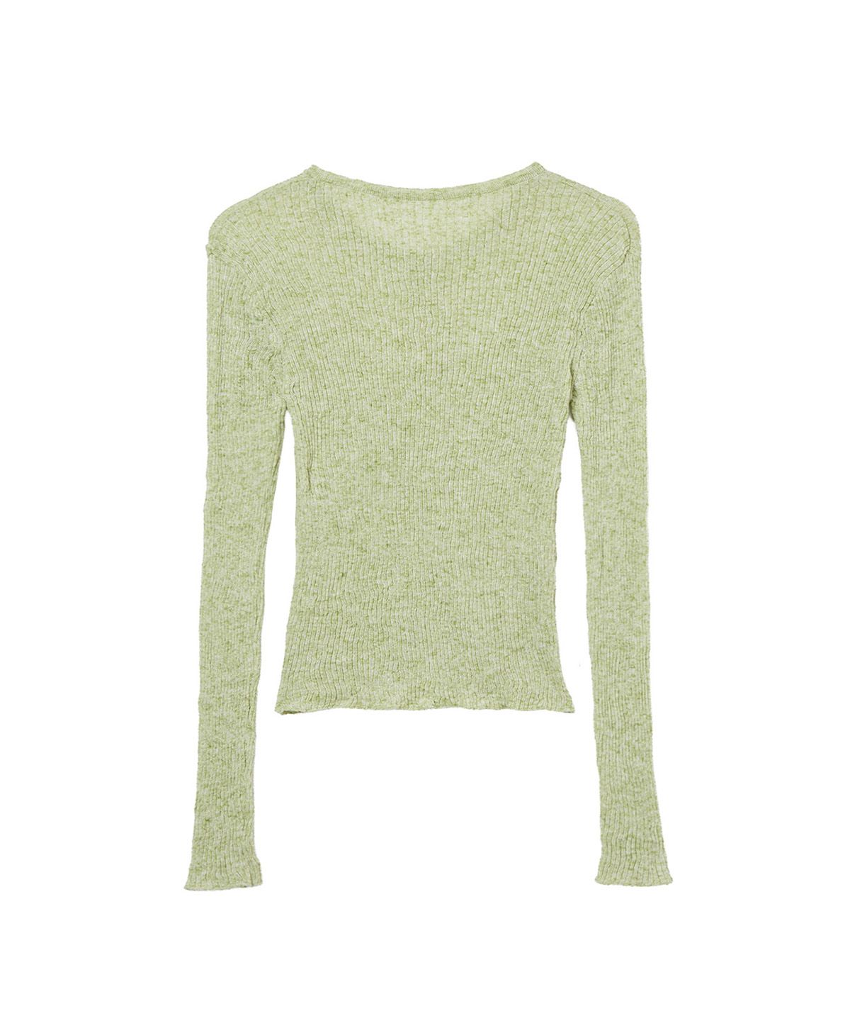 다이닛(DEINET) BUTTON POINT PLEATS CARDIGAN IN GREEN