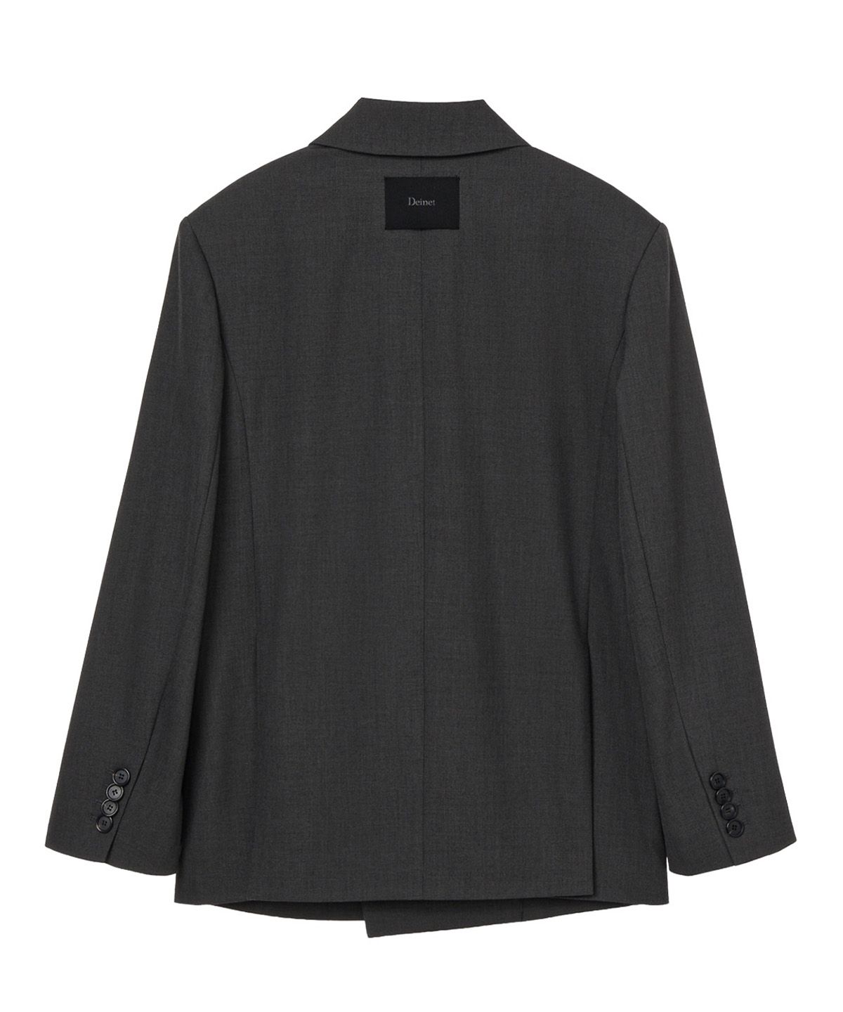 다이닛(DEINET) DOUBLE JACKET IN CHARCOAL