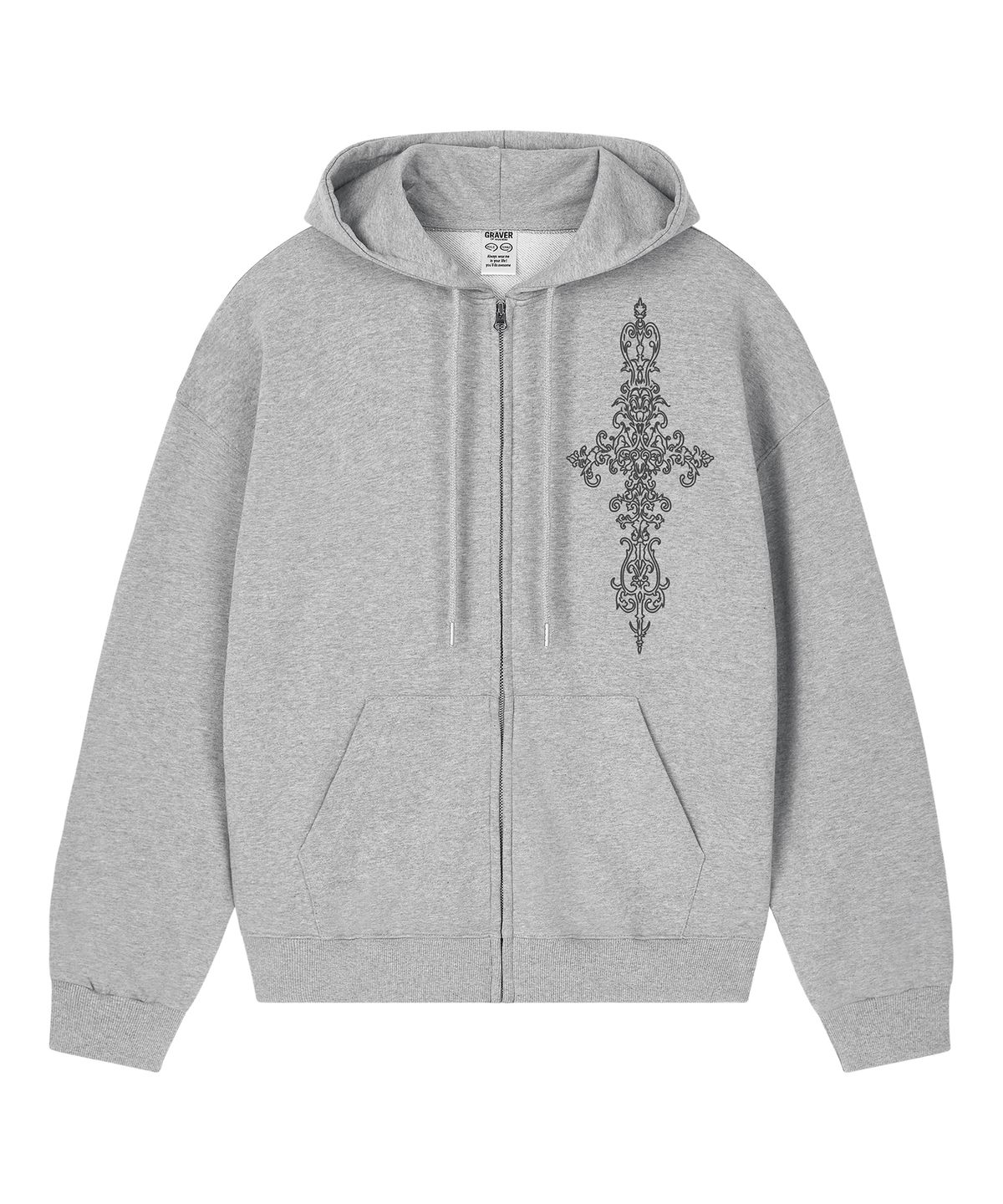 그레이버(GRAVER) [UNISEX]SIM CROSS 후드집업_4color