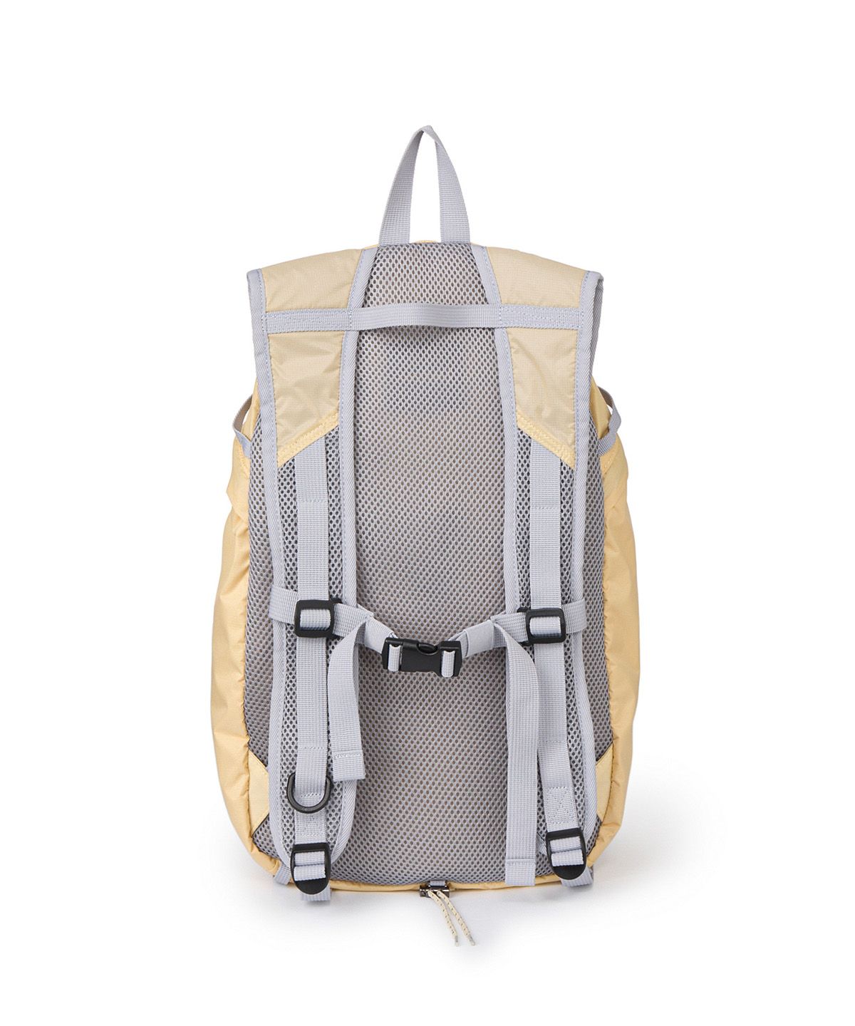 다이닛(DEINET) NYLON ESSENTIAL LOGO BACKPACK IN LIGHT YELLOW