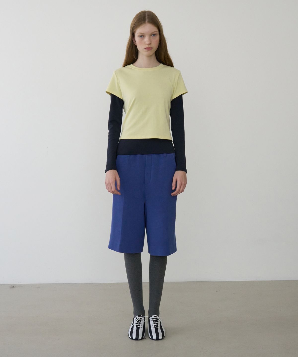 문선 아카이브(MOONSUN ARCHIVE) MJ Sweat Bermuda Pants / BLUE