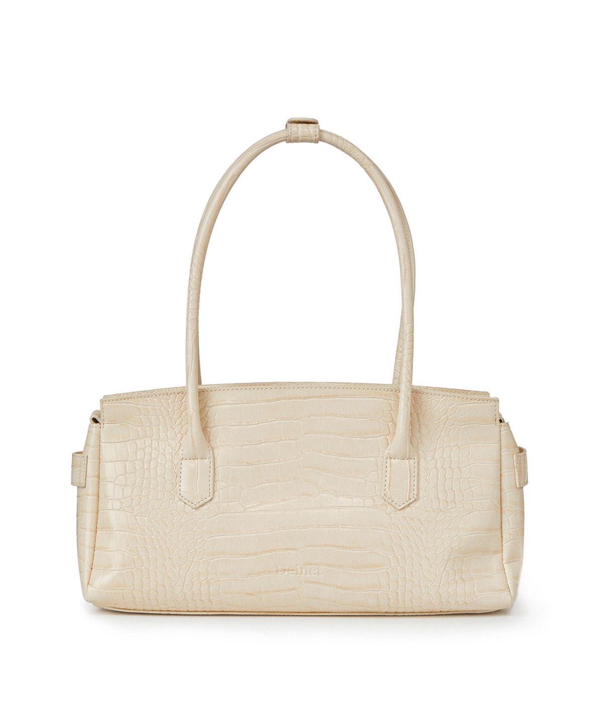 다이닛(DEINET) CROCODILE PATTERN TWO-WAY BAG IN CREAM