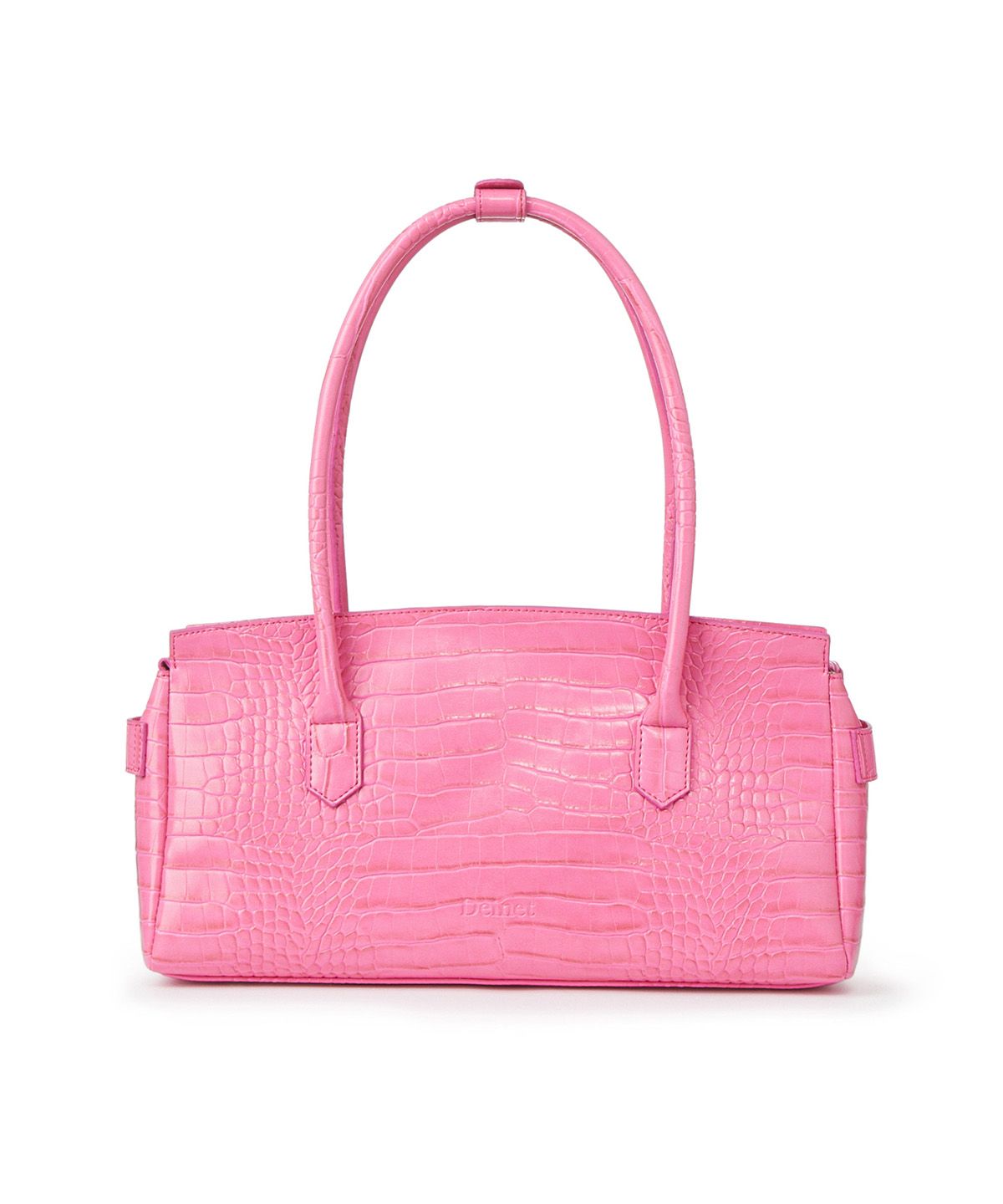 다이닛(DEINET) CROCODILE PATTERN TWO-WAY BAG IN PINK