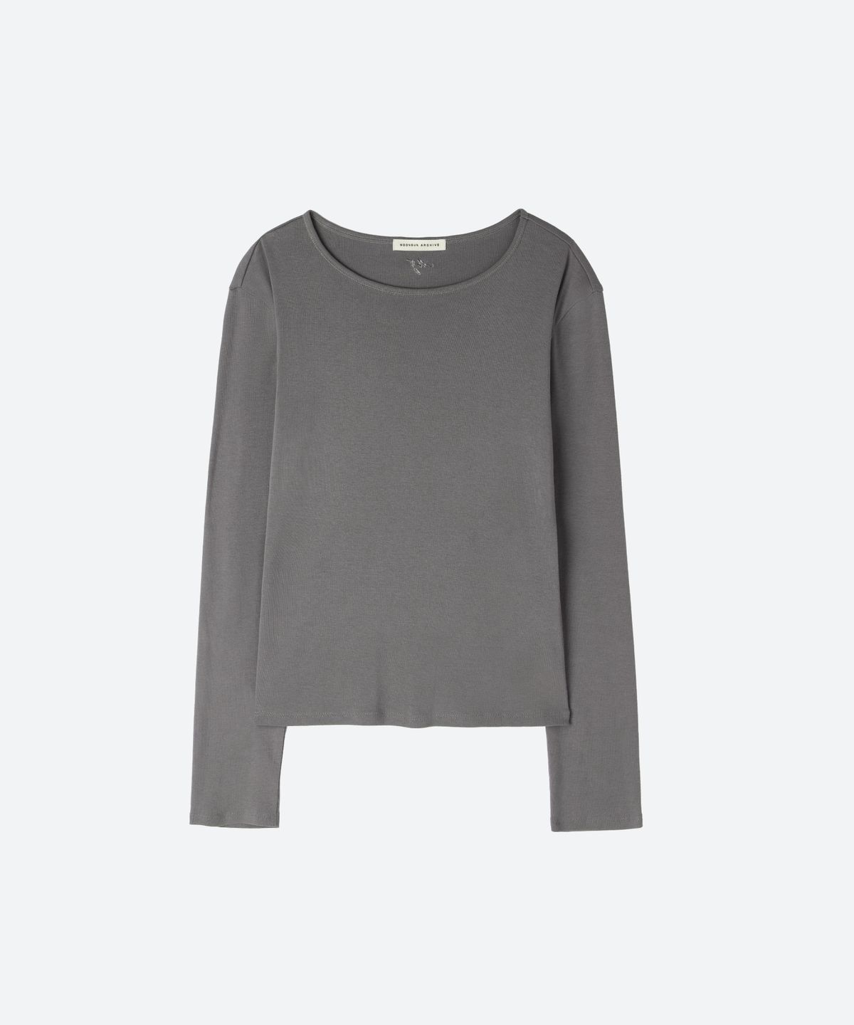 문선 아카이브(MOONSUN ARCHIVE) MJ Slim Fit Long Sleeve T-Shirt / GRAY