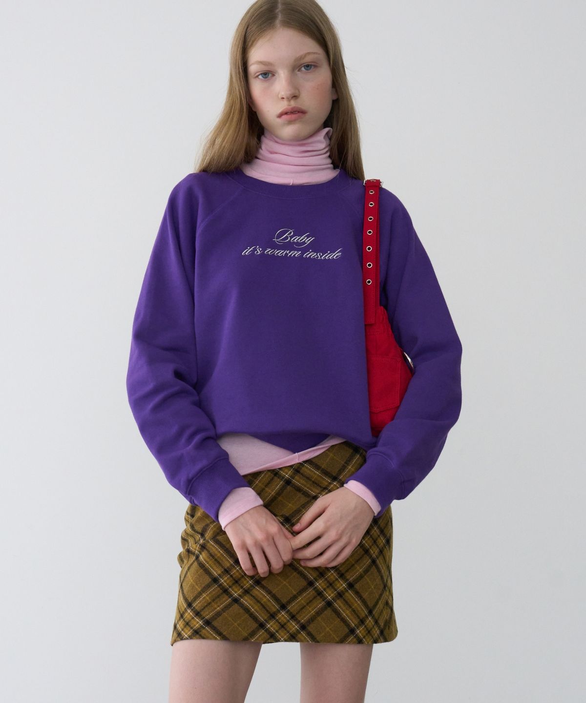문선 아카이브(MOONSUN ARCHIVE) MJ Baby Sweatshirt / PURPLE