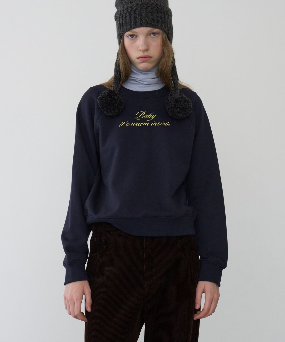 문선 아카이브(MOONSUN ARCHIVE) MJ Baby Sweatshirt / NAVY
