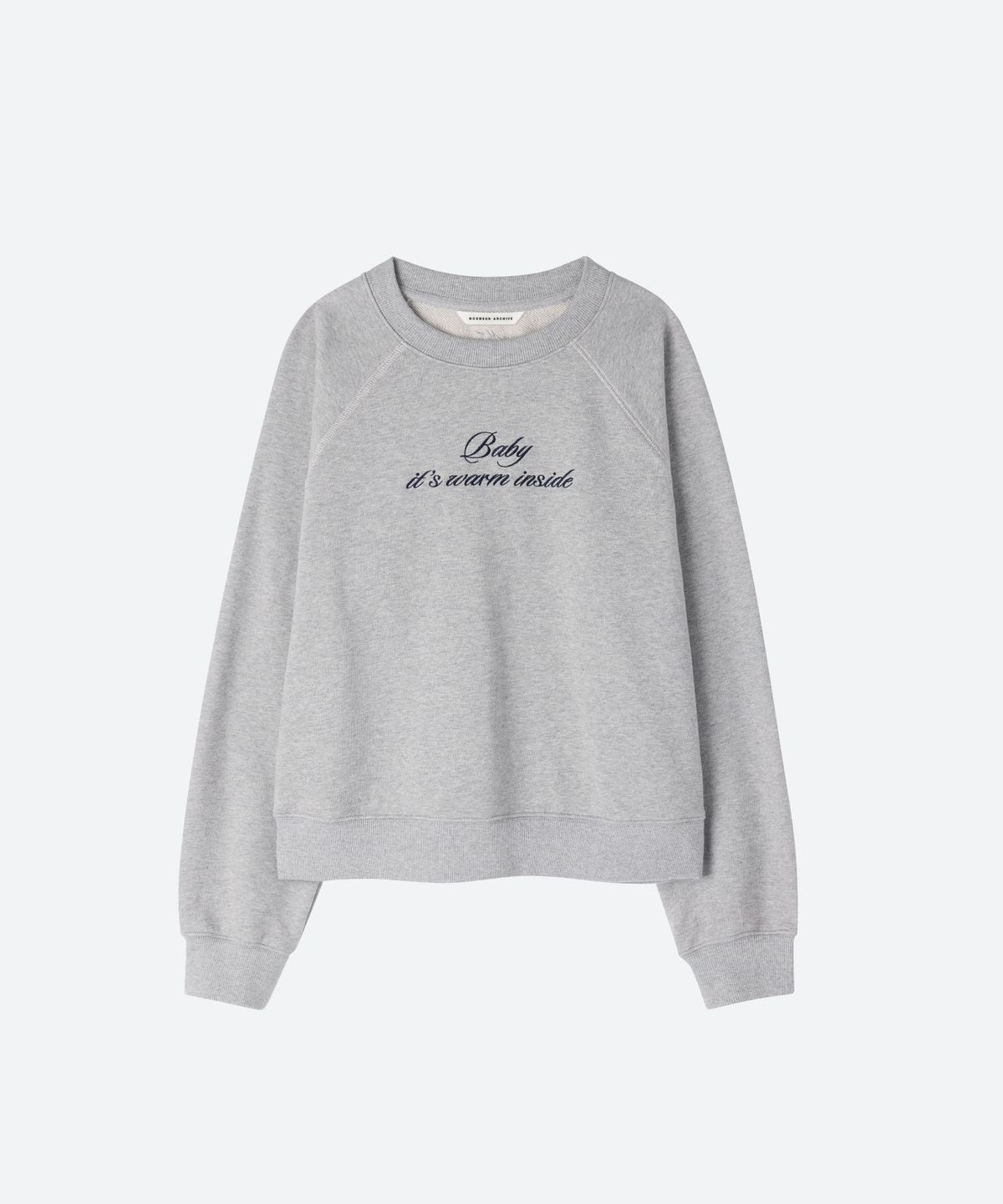 문선 아카이브(MOONSUN ARCHIVE) MJ Baby Sweatshirt / MELANGE GRAY