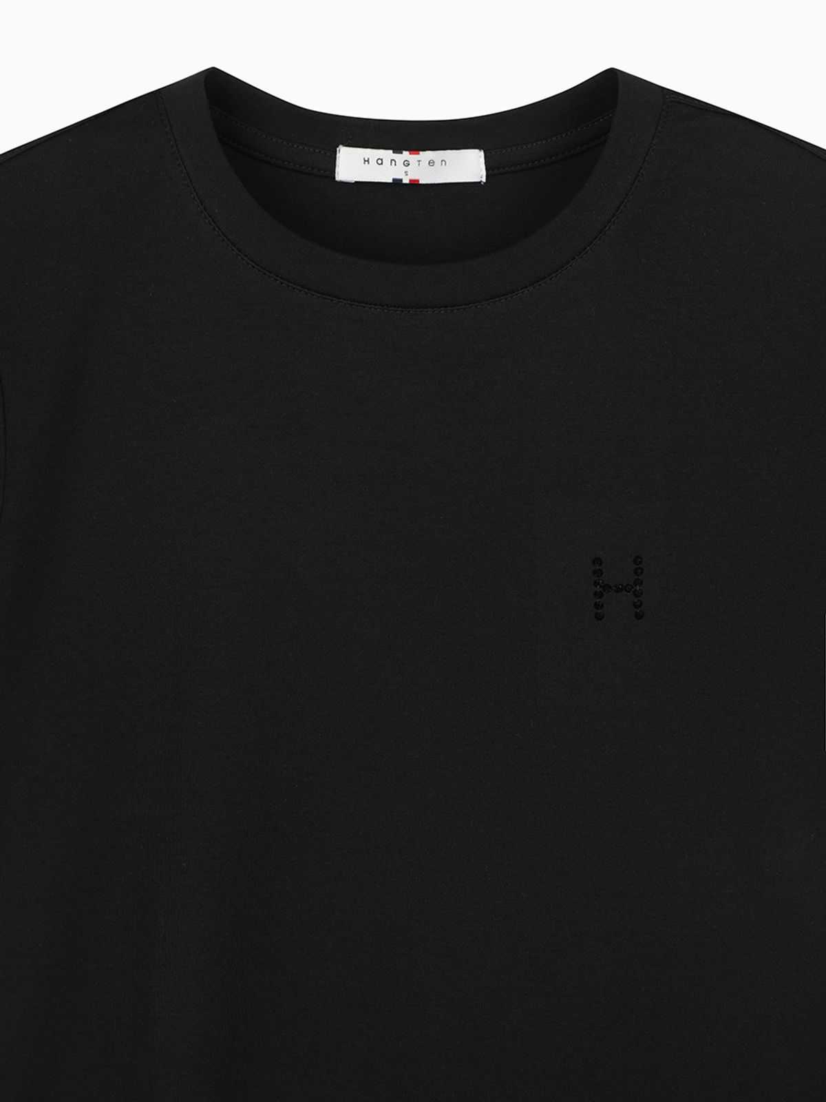행텐(HANGTEN) 여성 핫픽스 반팔 티셔츠_100(10580-131-614-69)